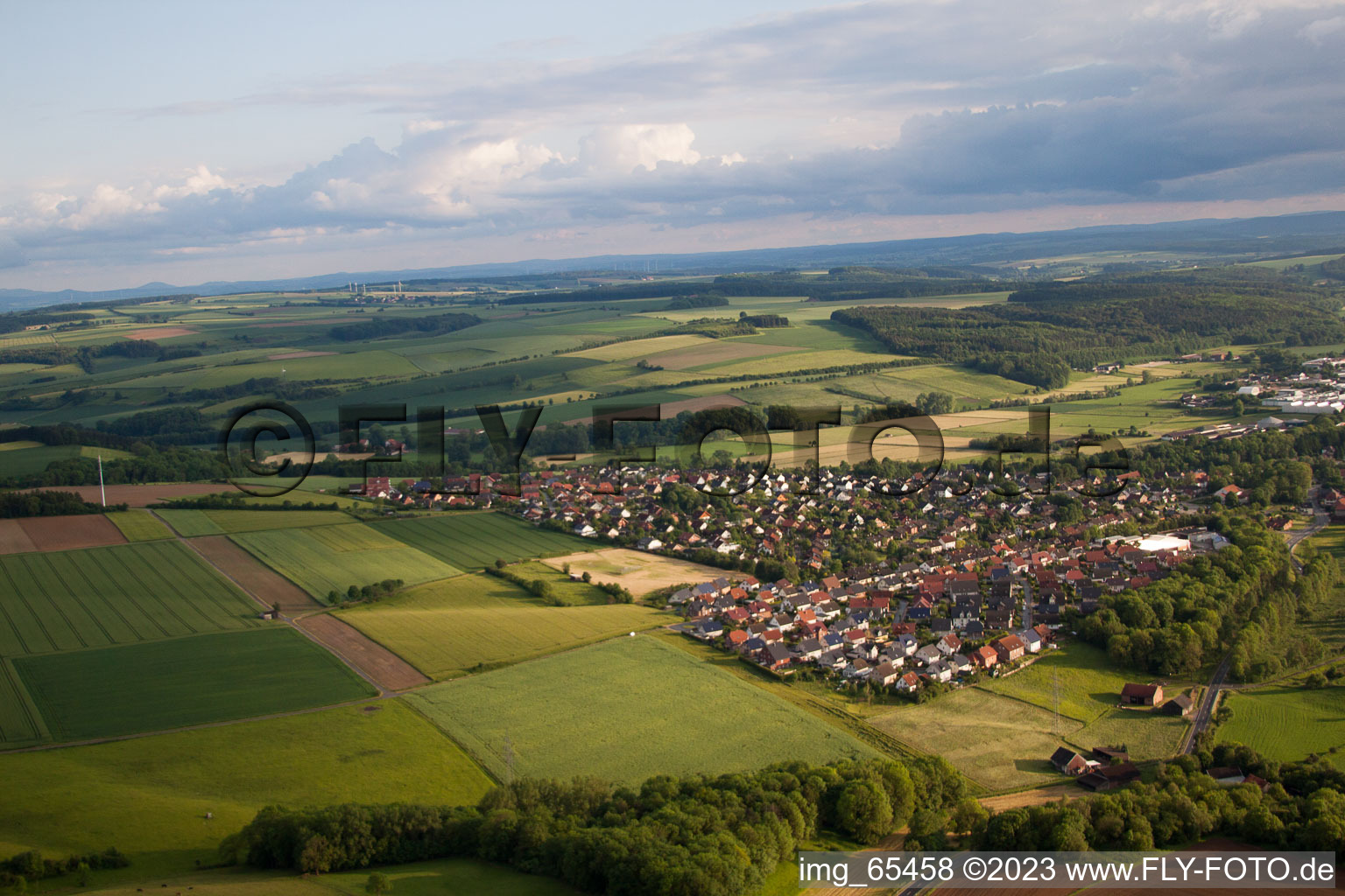 Luftaufnahme von Brakel im Bundesland Nordrhein-Westfalen, Deutschland