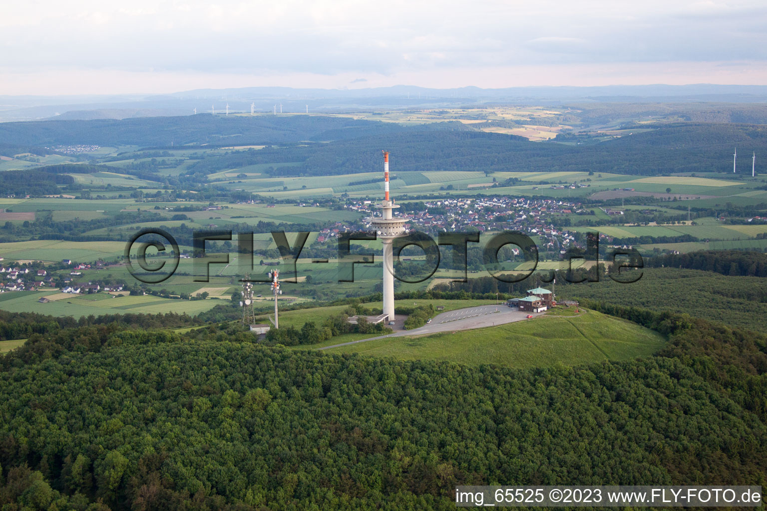 Köterberg im Bundesland Nordrhein-Westfalen, Deutschland von oben gesehen
