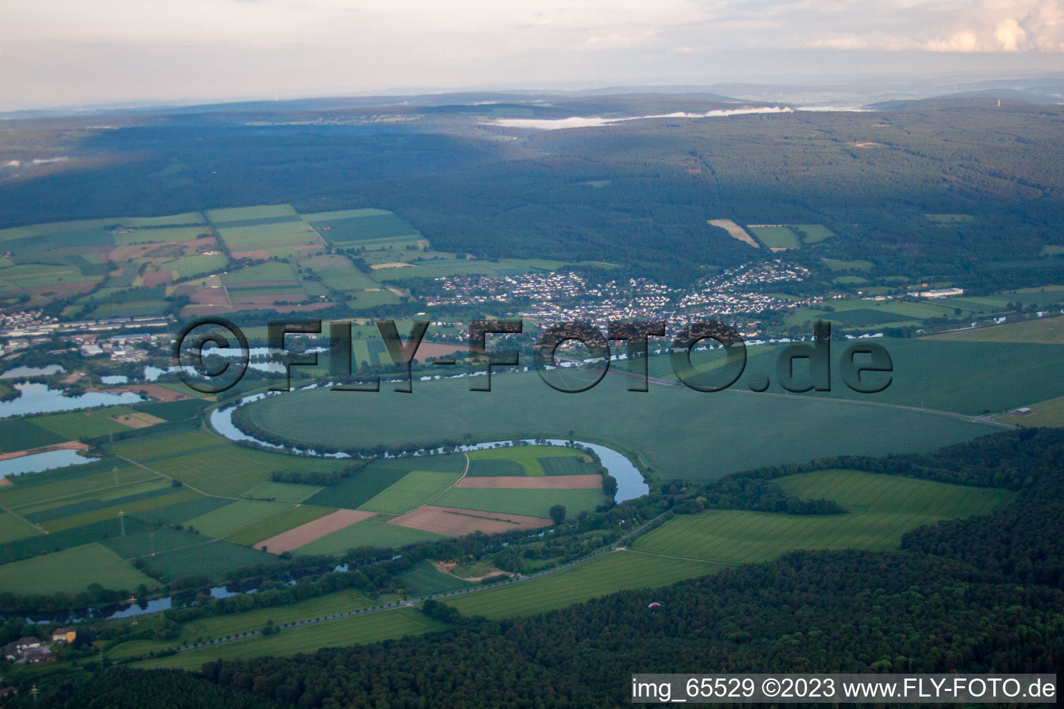 Drohnenbild von Holzminden im Bundesland Niedersachsen, Deutschland