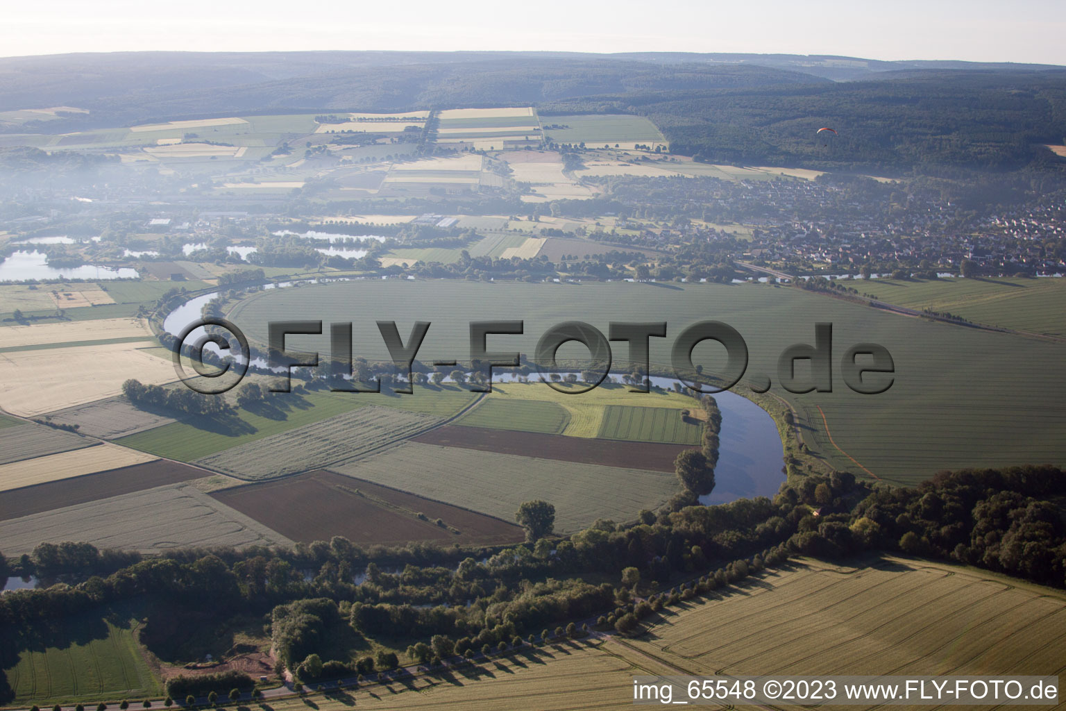 Luftbild von Albaxen im Bundesland Nordrhein-Westfalen, Deutschland
