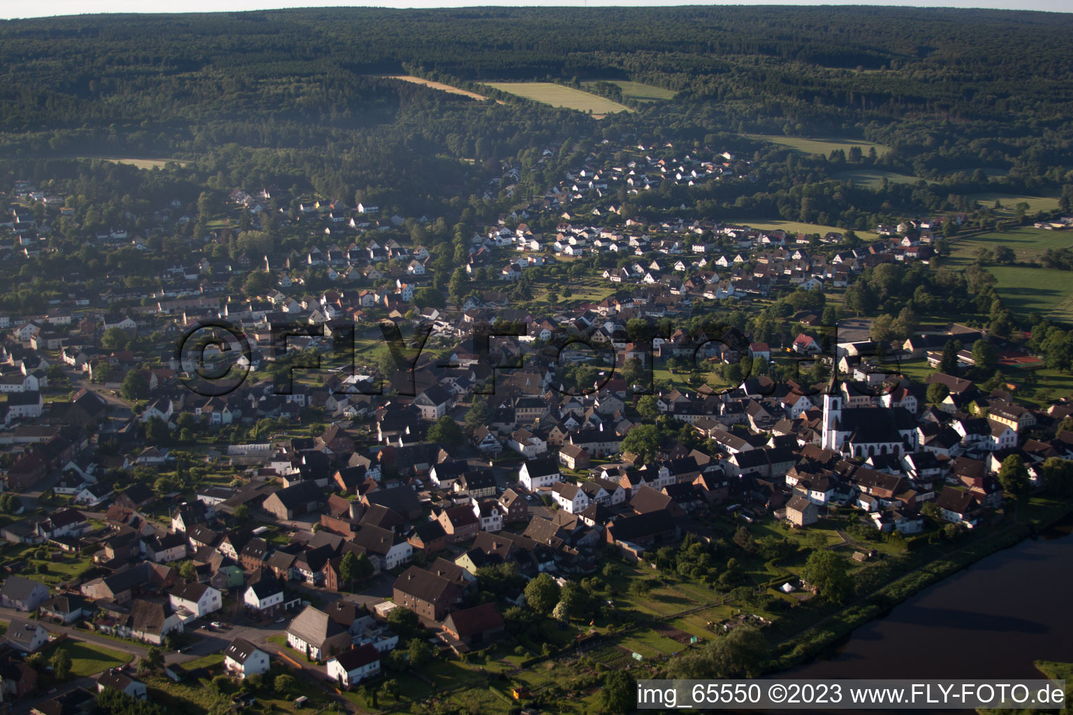 Luftbild von Lüchtringen im Bundesland Nordrhein-Westfalen, Deutschland