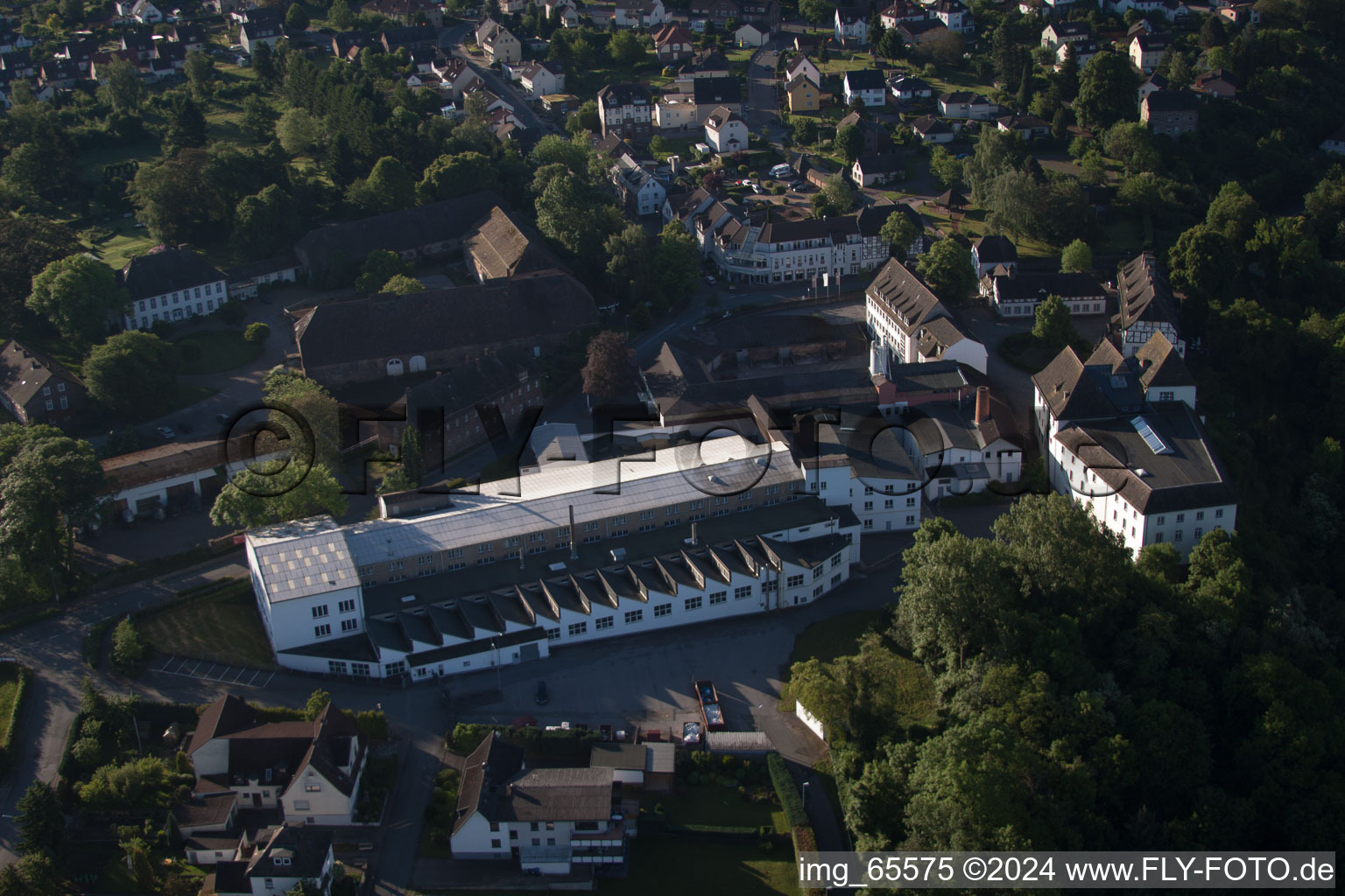 Fürstenberg im Bundesland Niedersachsen, Deutschland aus der Drohnenperspektive