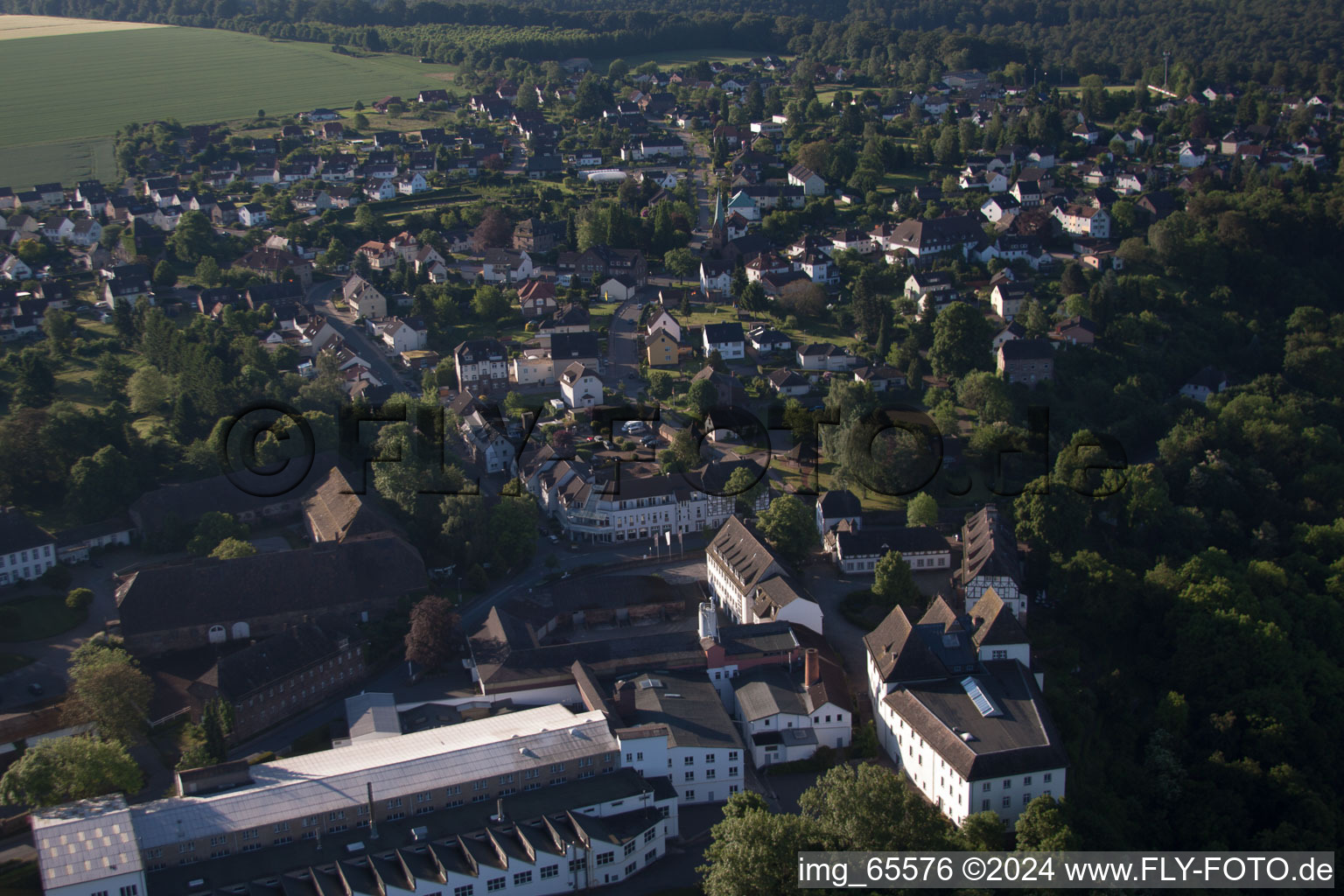 Fürstenberg im Bundesland Niedersachsen, Deutschland von einer Drohne aus