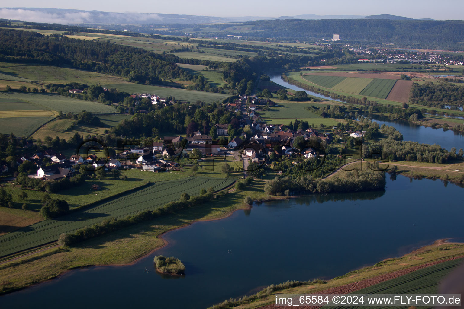 Schrägluftbild von Meinbrexen im Bundesland Niedersachsen, Deutschland