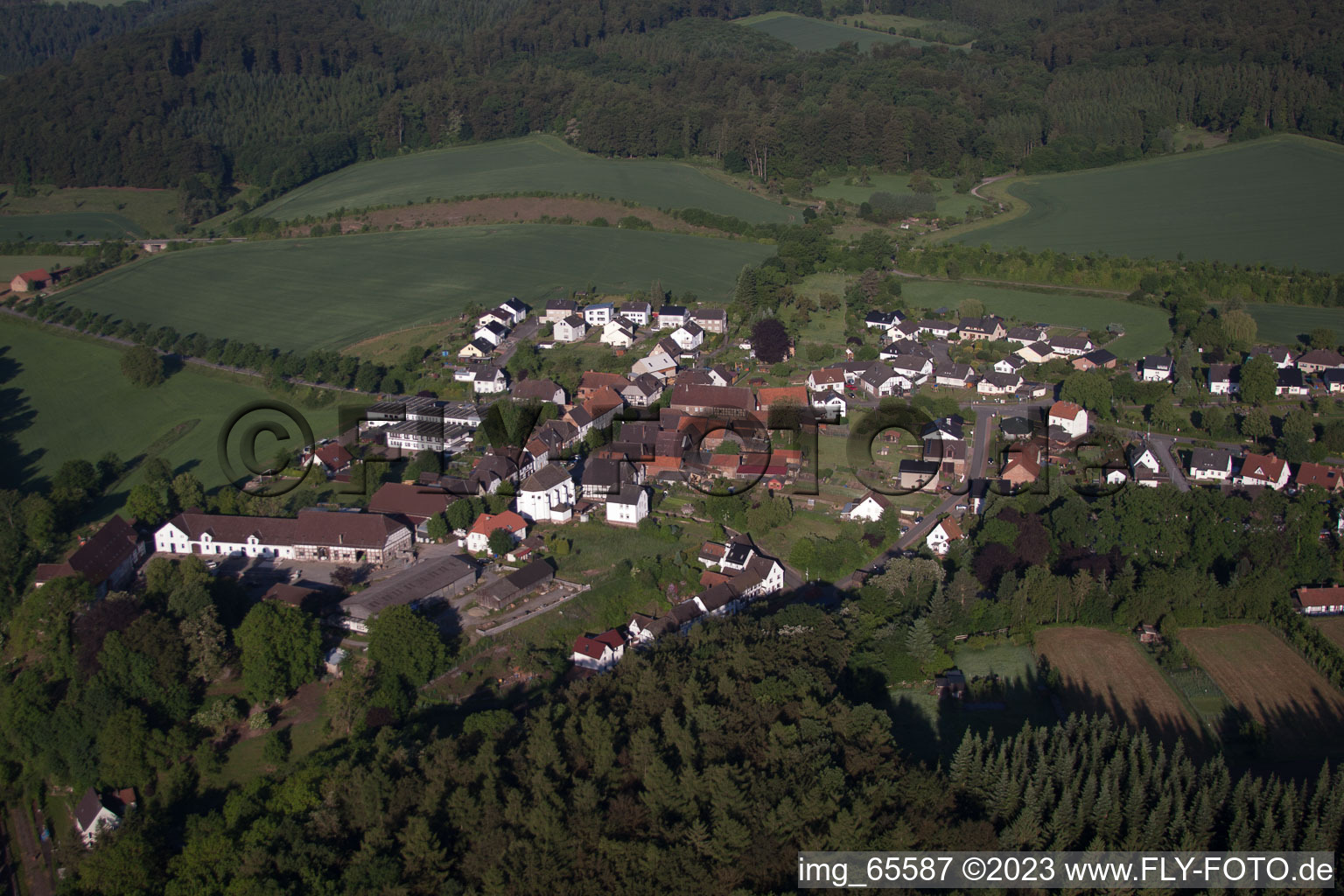 Luftaufnahme von Blankenau im Bundesland Nordrhein-Westfalen, Deutschland