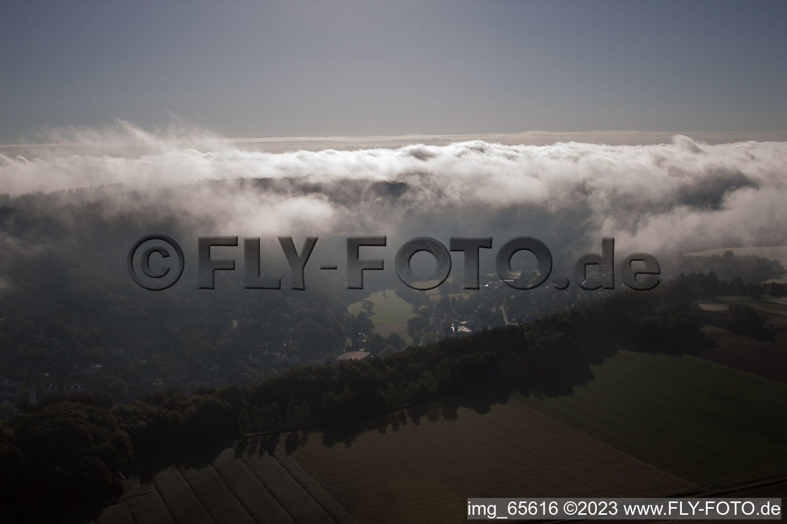 Bad Karlshafen im Bundesland Hessen, Deutschland aus der Luft betrachtet