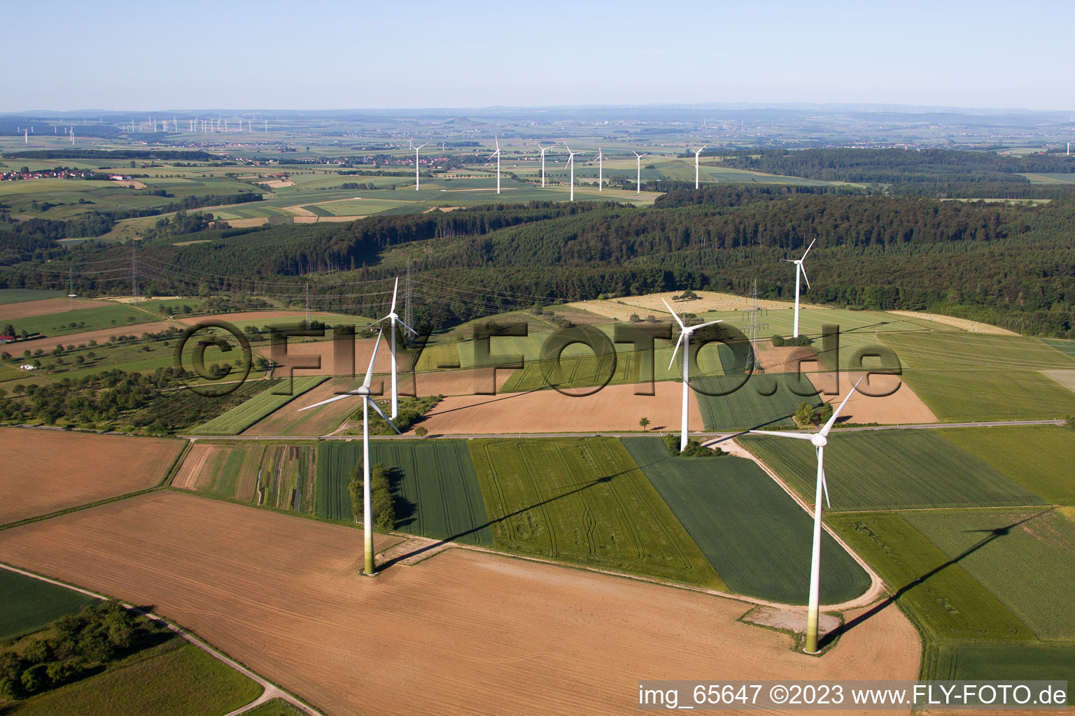 Luftaufnahme von Langenthal im Bundesland Hessen, Deutschland