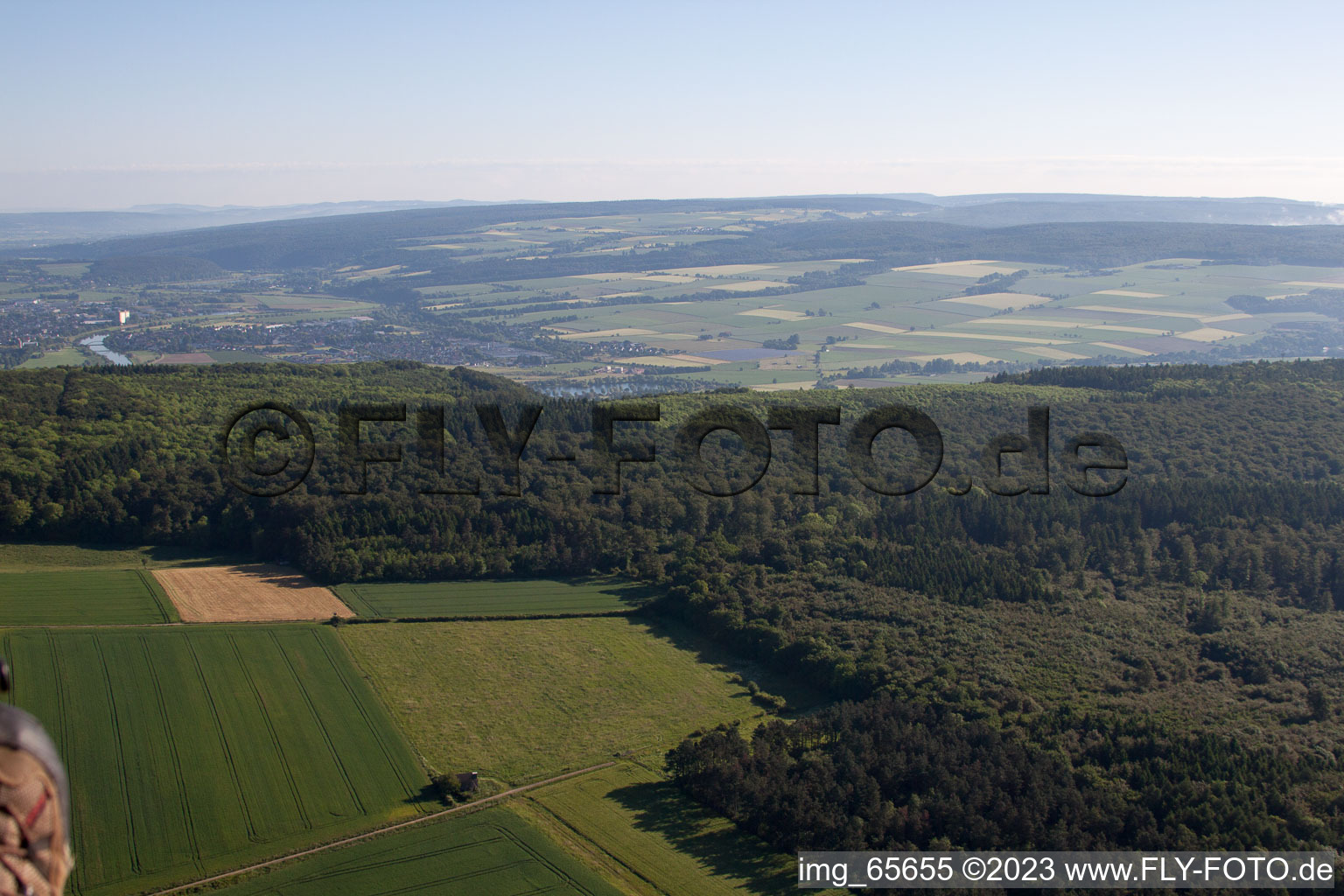 Langenthal im Bundesland Hessen, Deutschland aus der Luft betrachtet