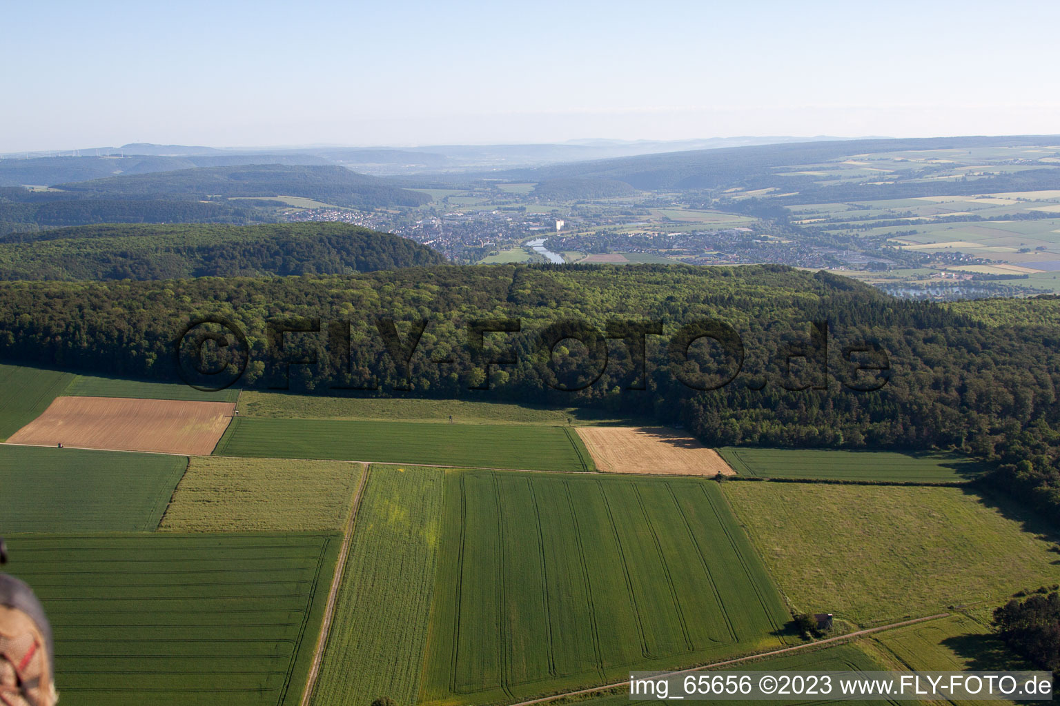 Drohnenaufname von Langenthal im Bundesland Hessen, Deutschland