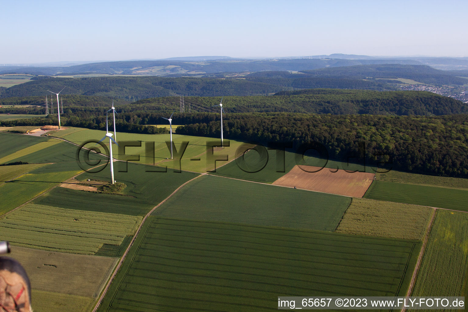 Drohnenbild von Langenthal im Bundesland Hessen, Deutschland