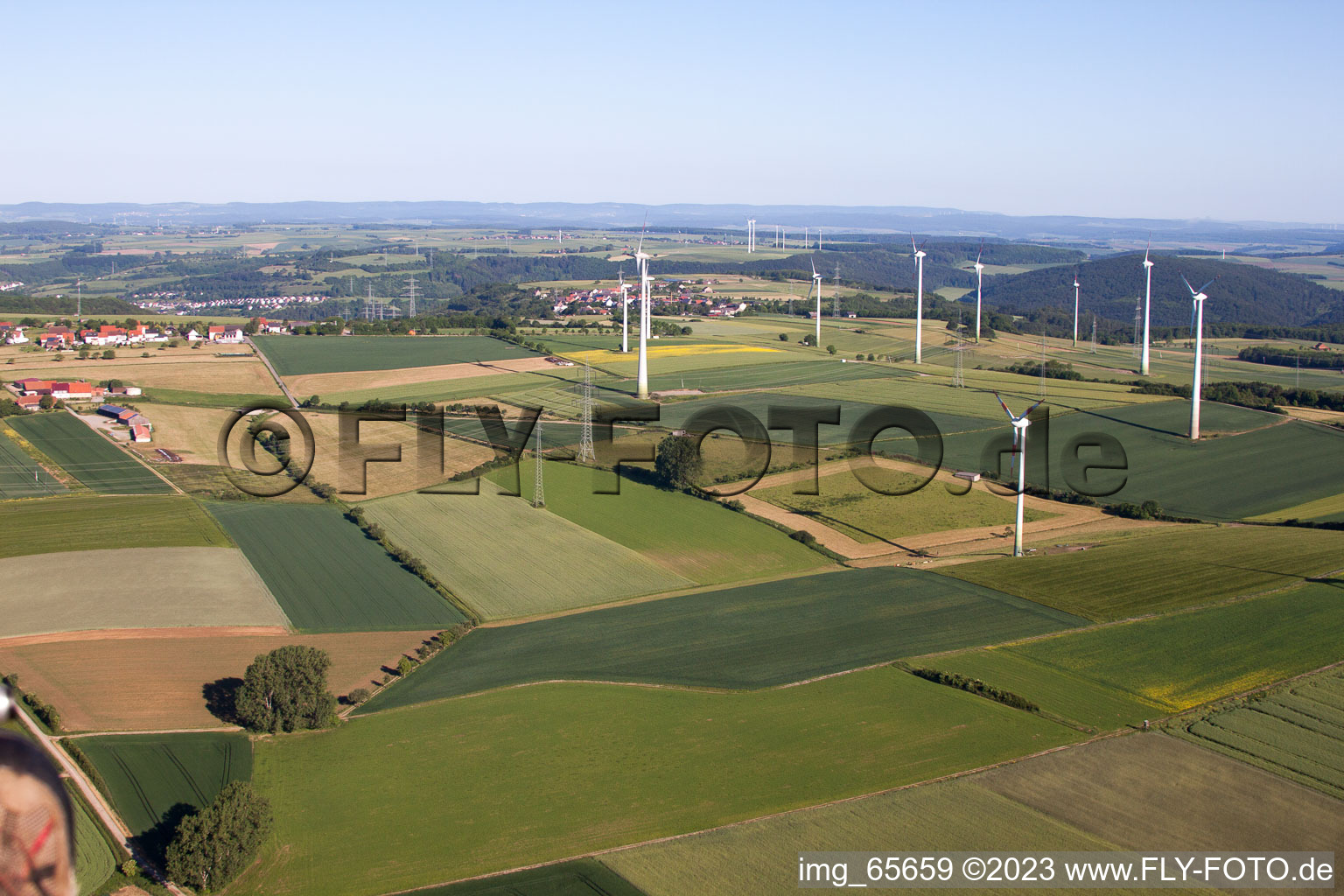 Langenthal im Bundesland Hessen, Deutschland von einer Drohne aus