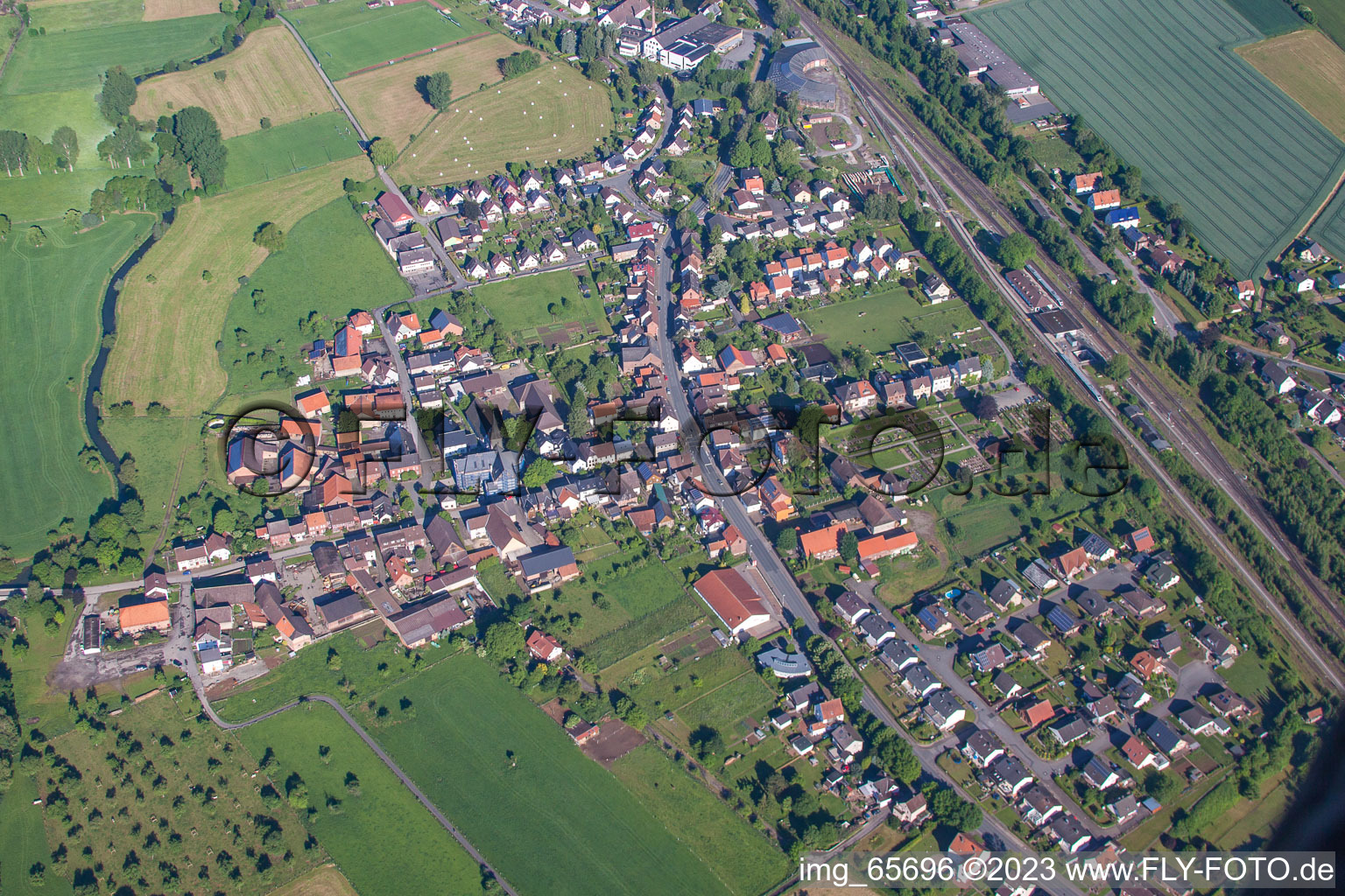 Luftaufnahme von Ottbergen im Bundesland Nordrhein-Westfalen, Deutschland