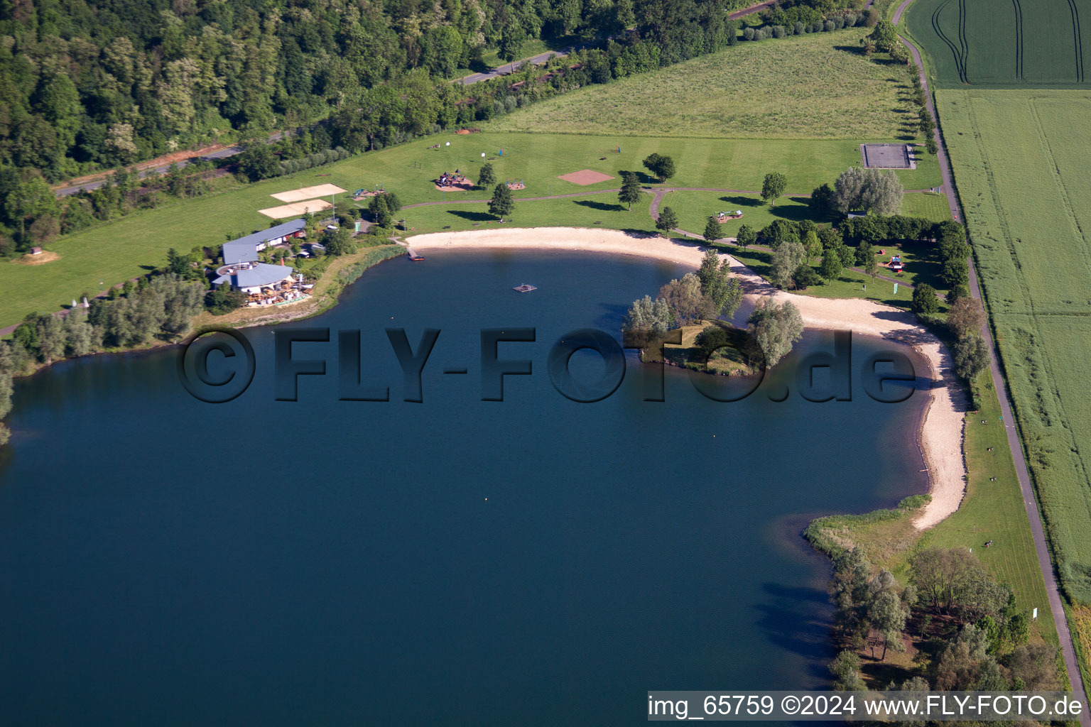 Schrägluftbild von Höxter, Strandbad im Bundesland Nordrhein-Westfalen, Deutschland