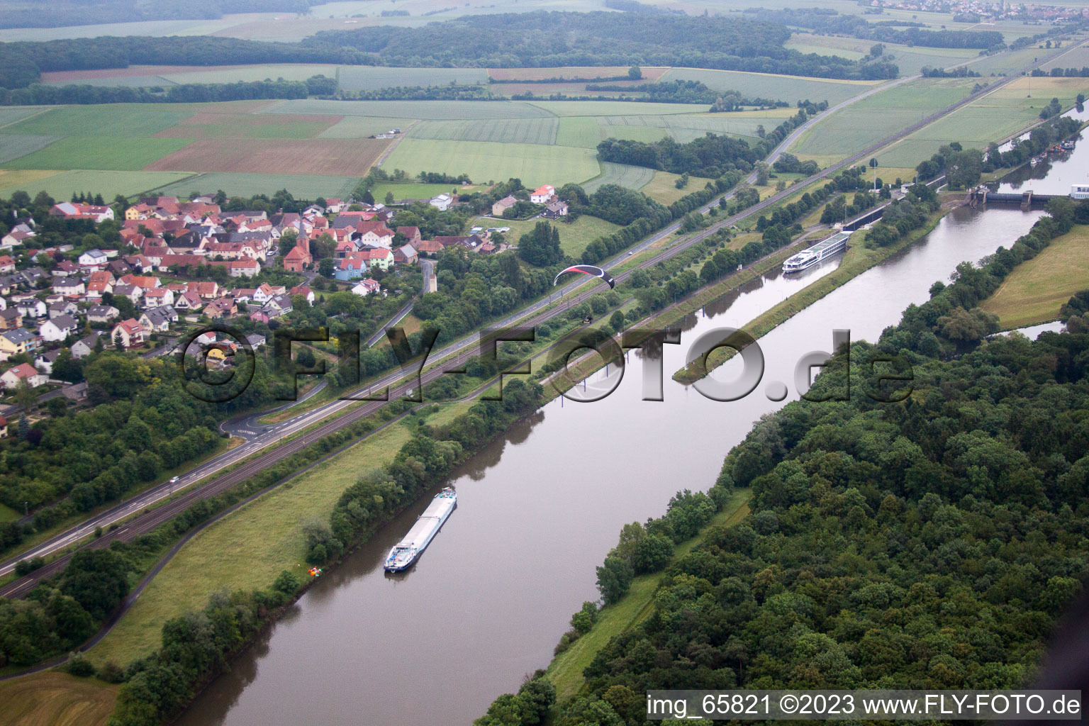 Luftbild von Ottendorf im Bundesland Bayern, Deutschland