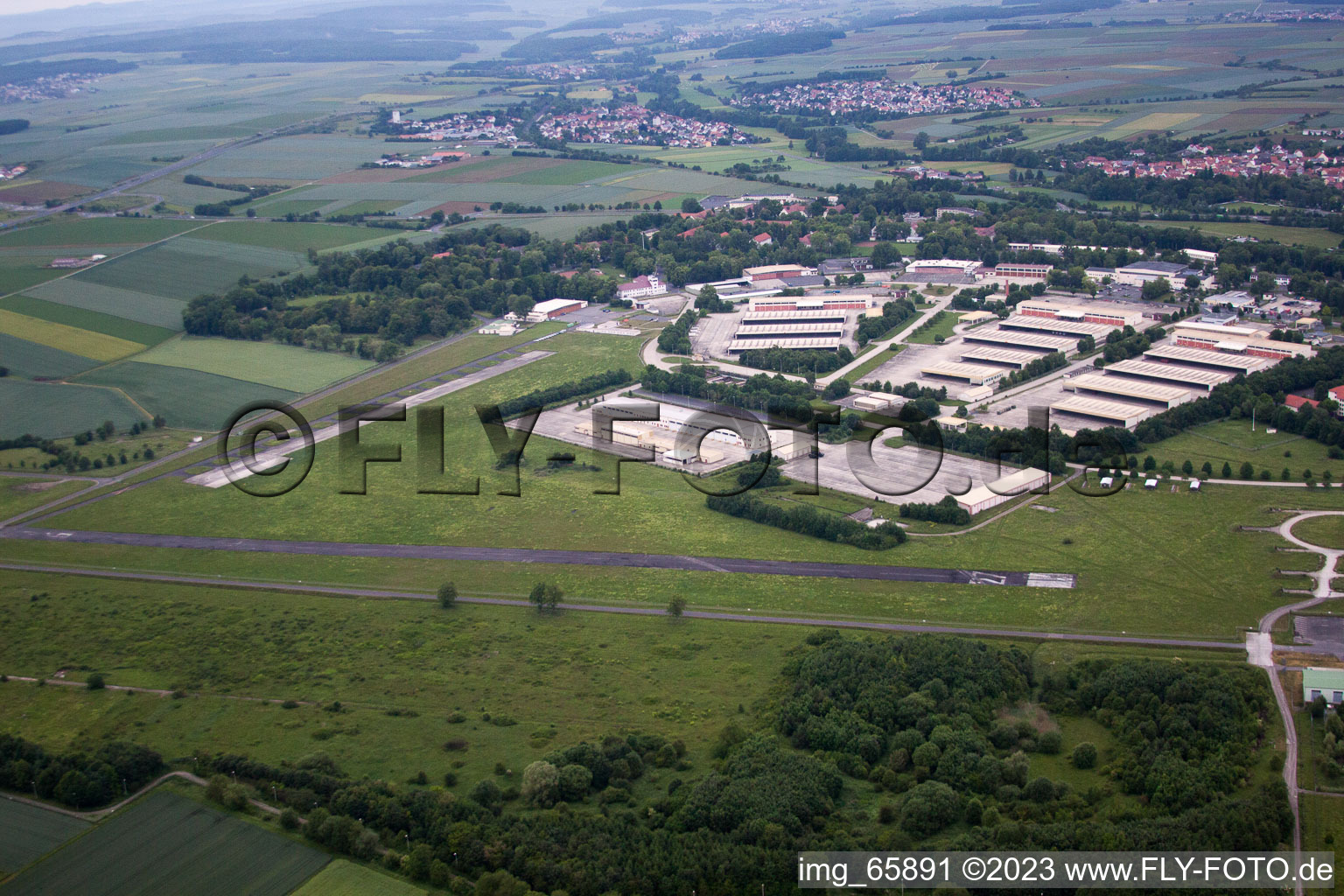 Schweinfurt Geldersheim, ehemaliger US-Flugplatz im Bundesland Bayern, Deutschland