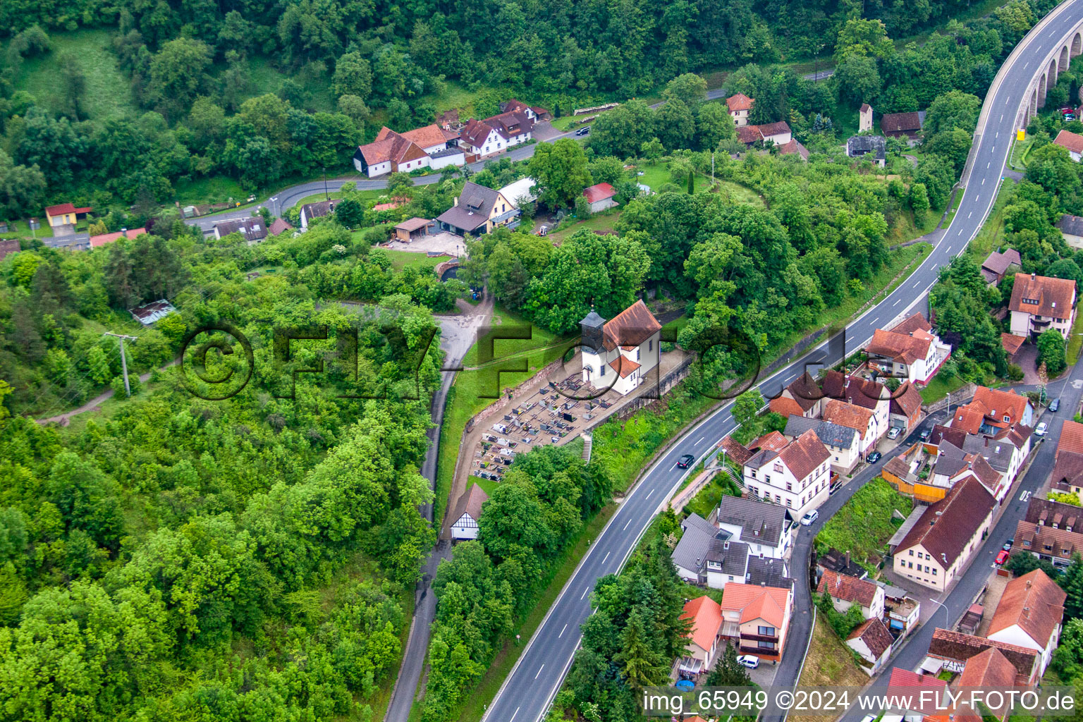 Ortsteil Trimberg in Elfershausen im Bundesland Bayern, Deutschland