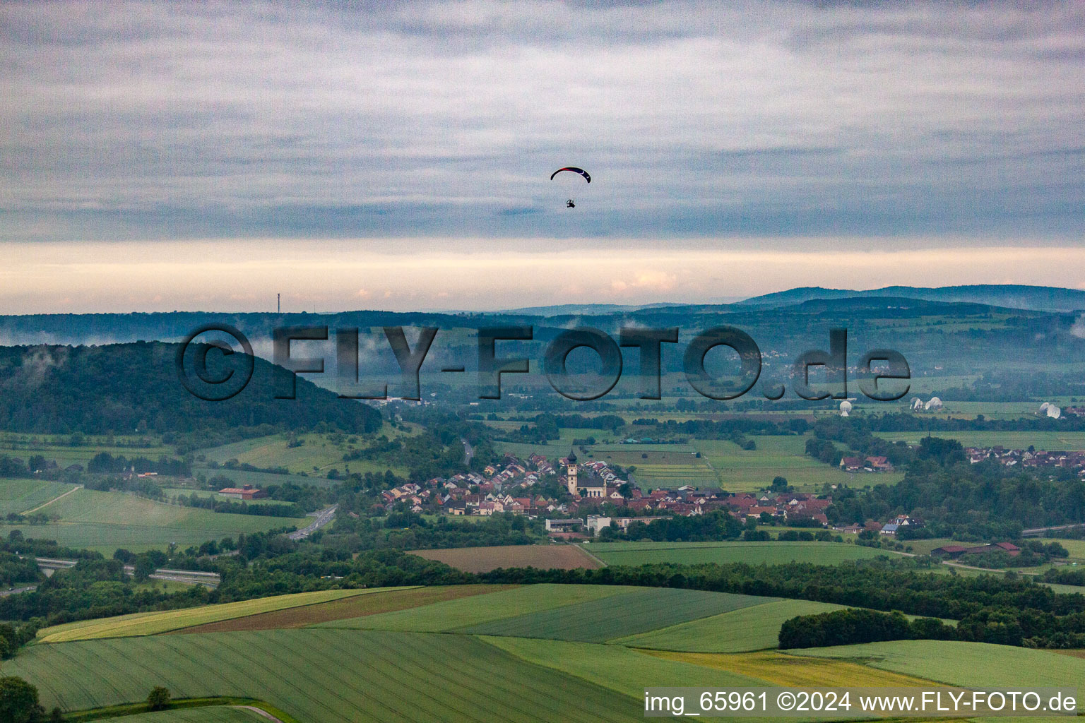 Trimberg an der fränkischen Saale gehört schon zur Rhön in Elfershausen im Bundesland Bayern, Deutschland