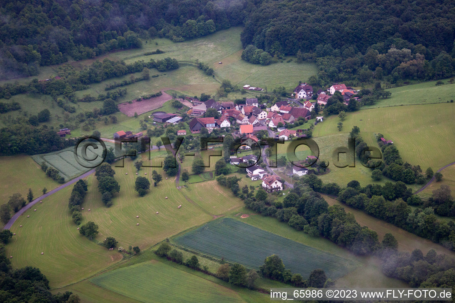 Luftbild von Morlesau im Bundesland Bayern, Deutschland
