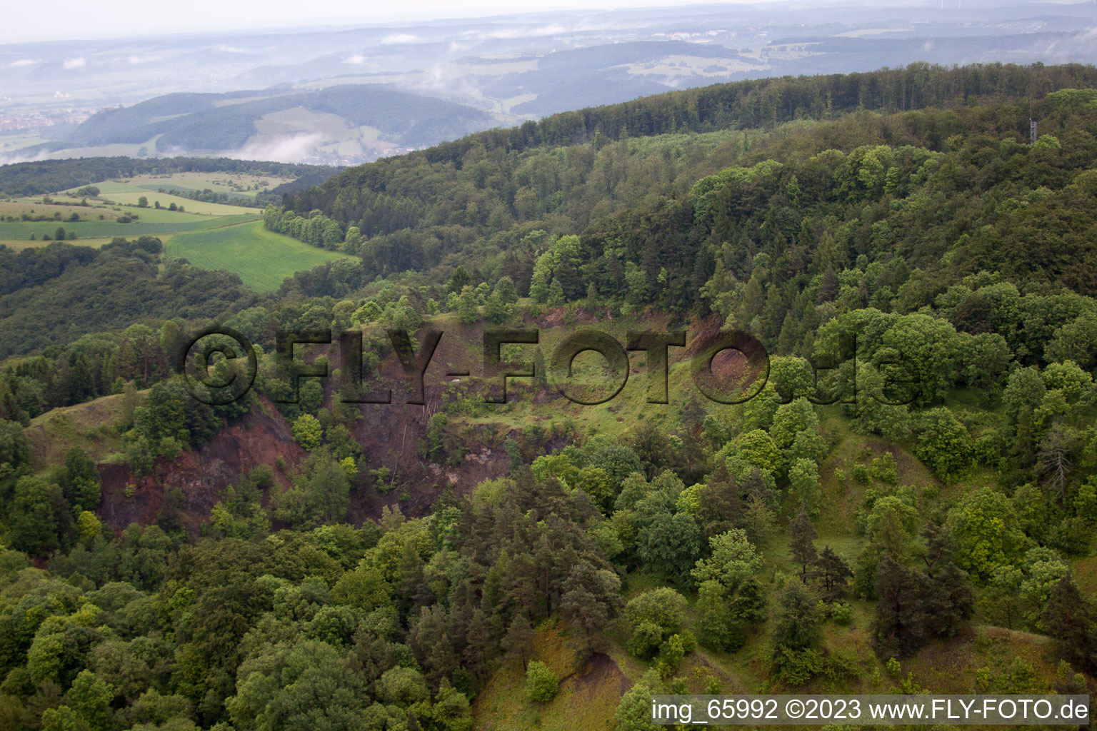Luftaufnahme von Weickersgrüben im Bundesland Bayern, Deutschland