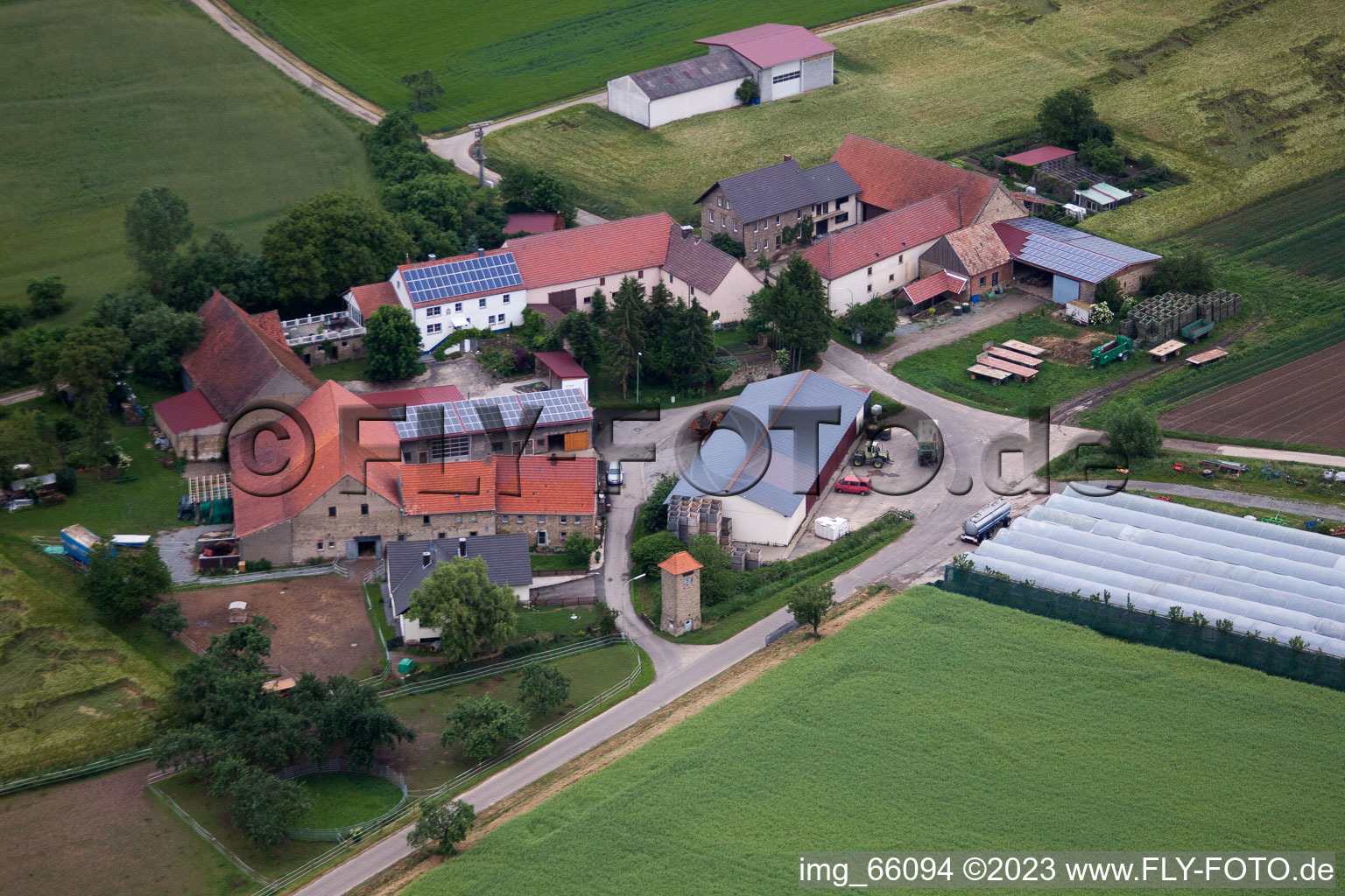 Arnstein im Bundesland Bayern, Deutschland von der Drohne aus gesehen