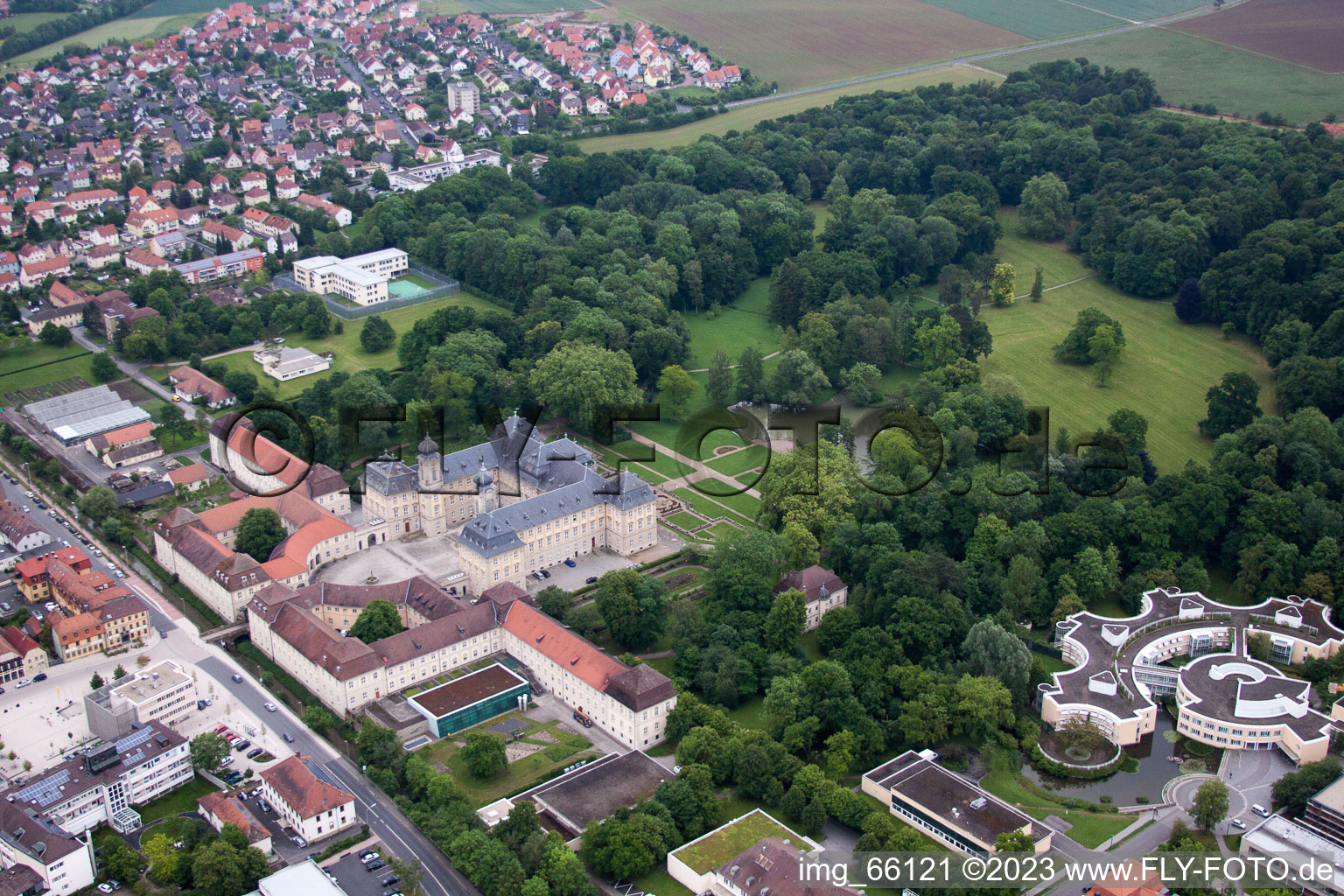 Luftaufnahme von Werneck im Bundesland Bayern, Deutschland