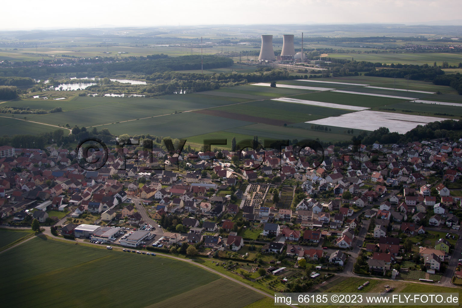 Heidenfeld im Bundesland Bayern, Deutschland aus der Luft betrachtet