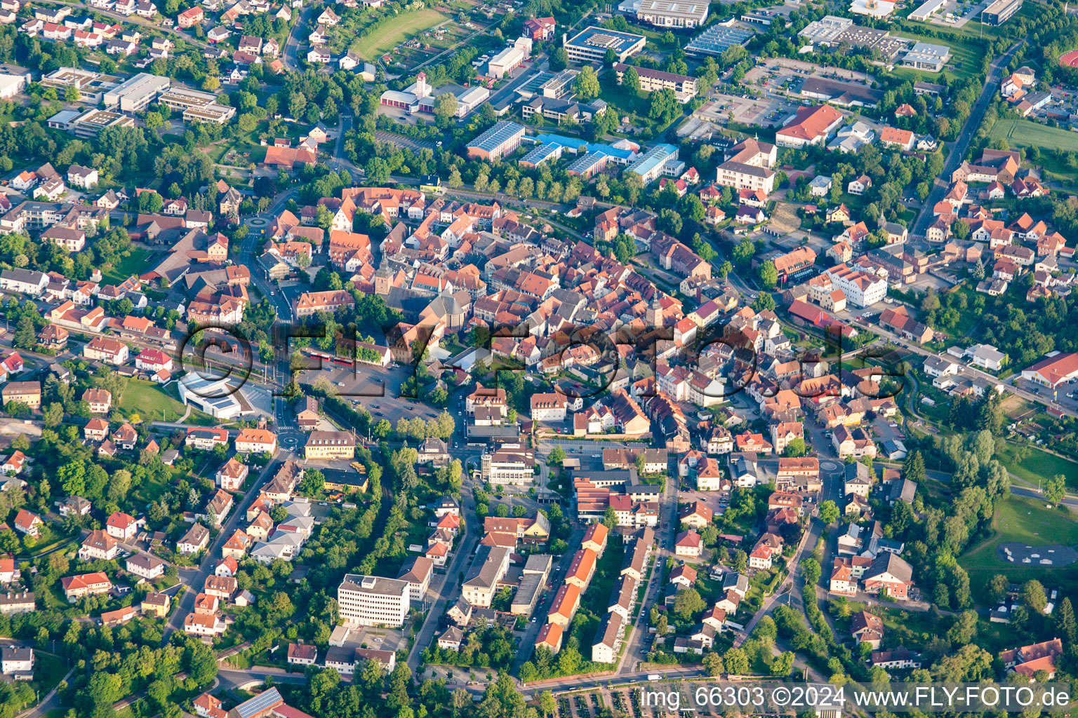 Siedlungsgebiet in Buchen im Bundesland Baden-Württemberg, Deutschland