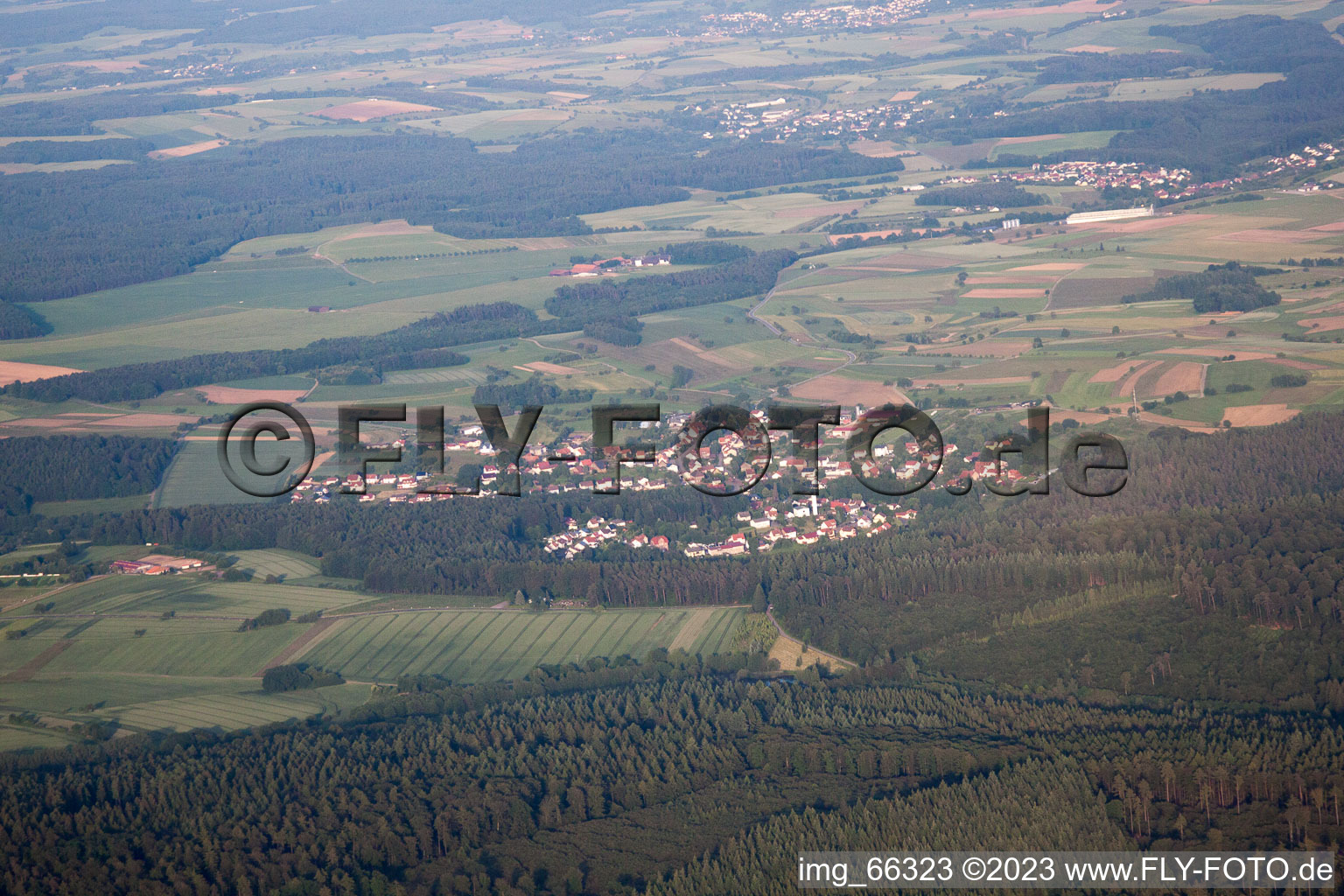 Luftaufnahme von Trienz im Bundesland Baden-Württemberg, Deutschland