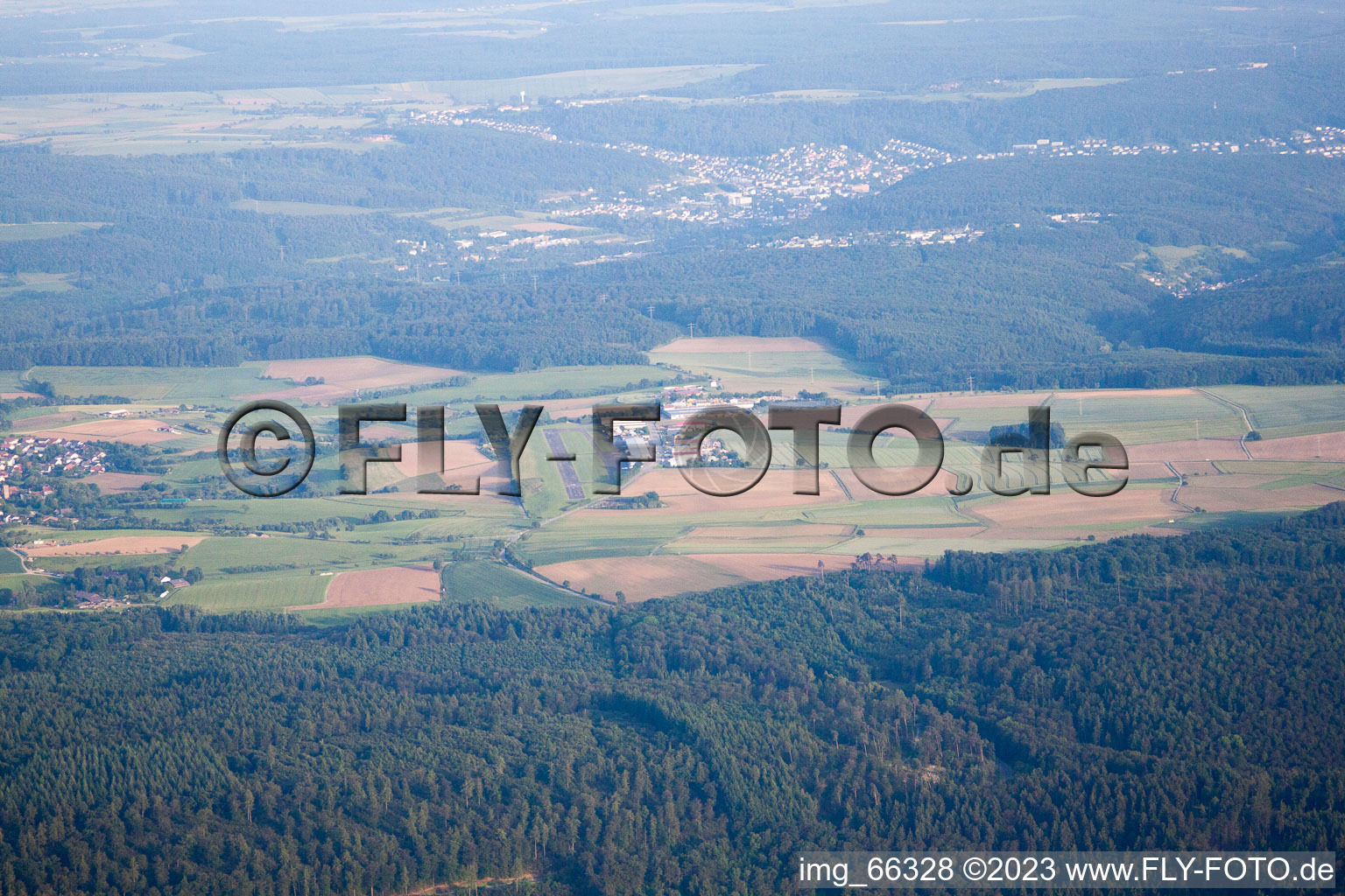Luftbild von Lohrbach Flugplatz im Bundesland Baden-Württemberg, Deutschland
