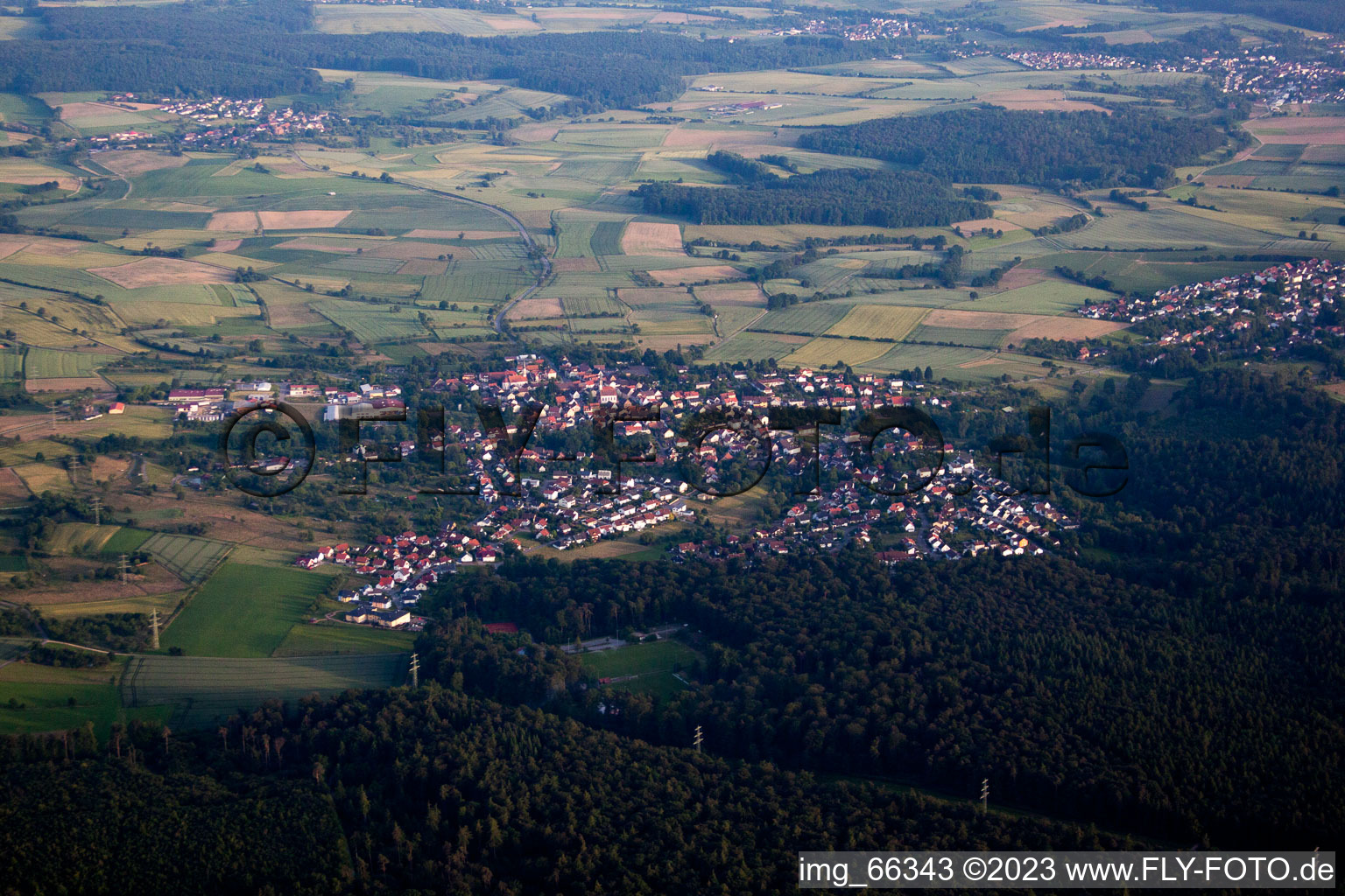 Luftaufnahme von Neunkirchen im Bundesland Baden-Württemberg, Deutschland