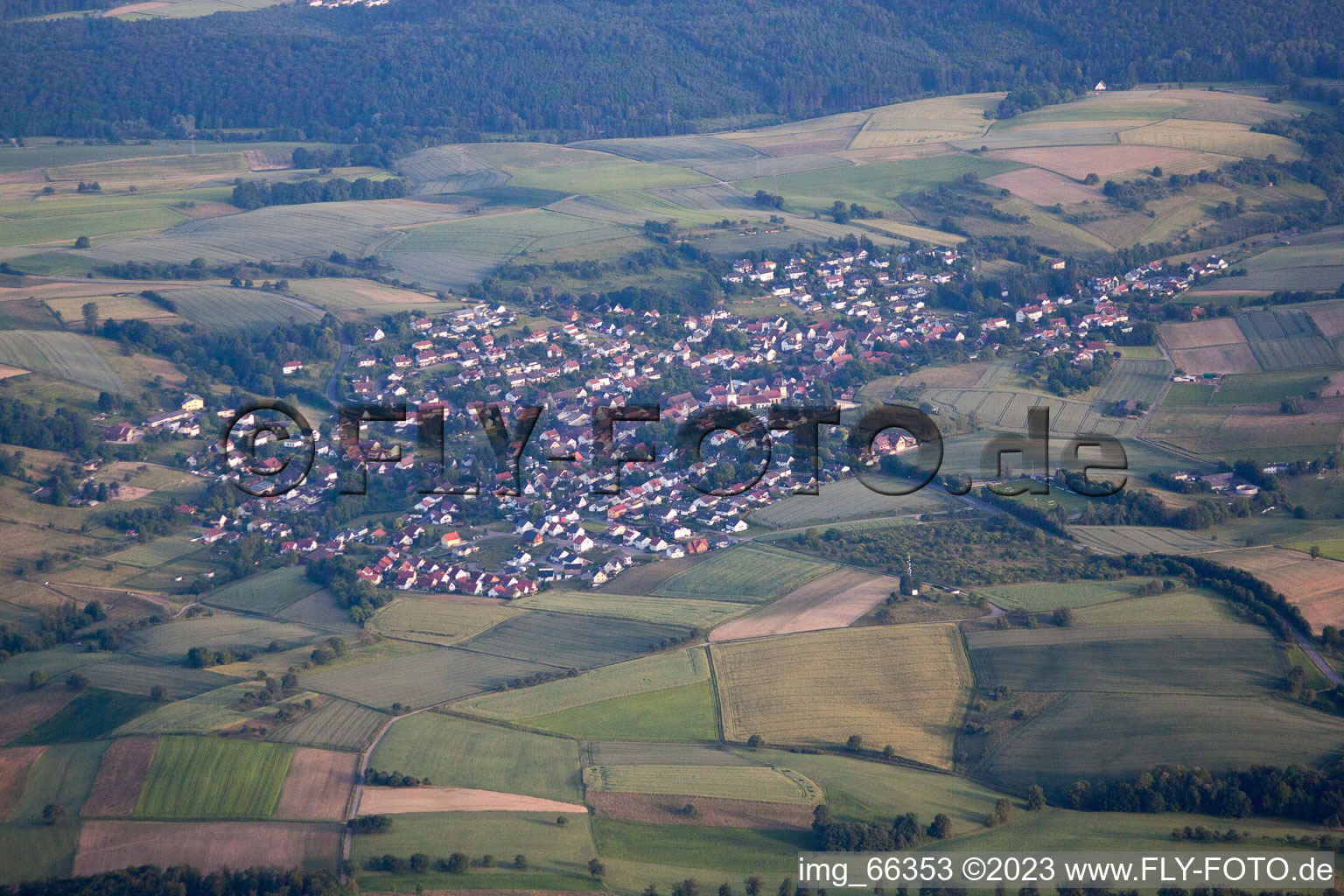 Luftaufnahme von Epfenbach im Bundesland Baden-Württemberg, Deutschland