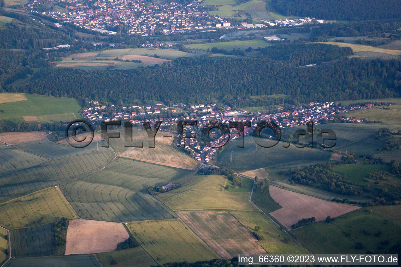 Luftbild von Mauer im Bundesland Baden-Württemberg, Deutschland