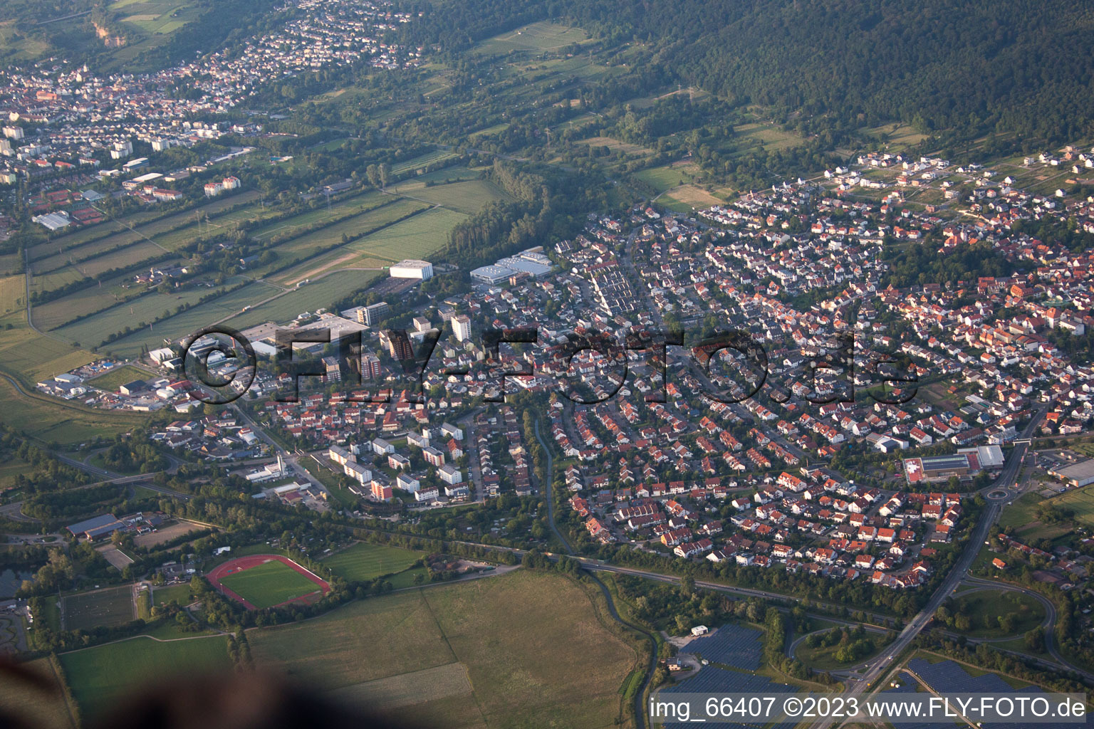 Luftbild von Nußloch im Bundesland Baden-Württemberg, Deutschland
