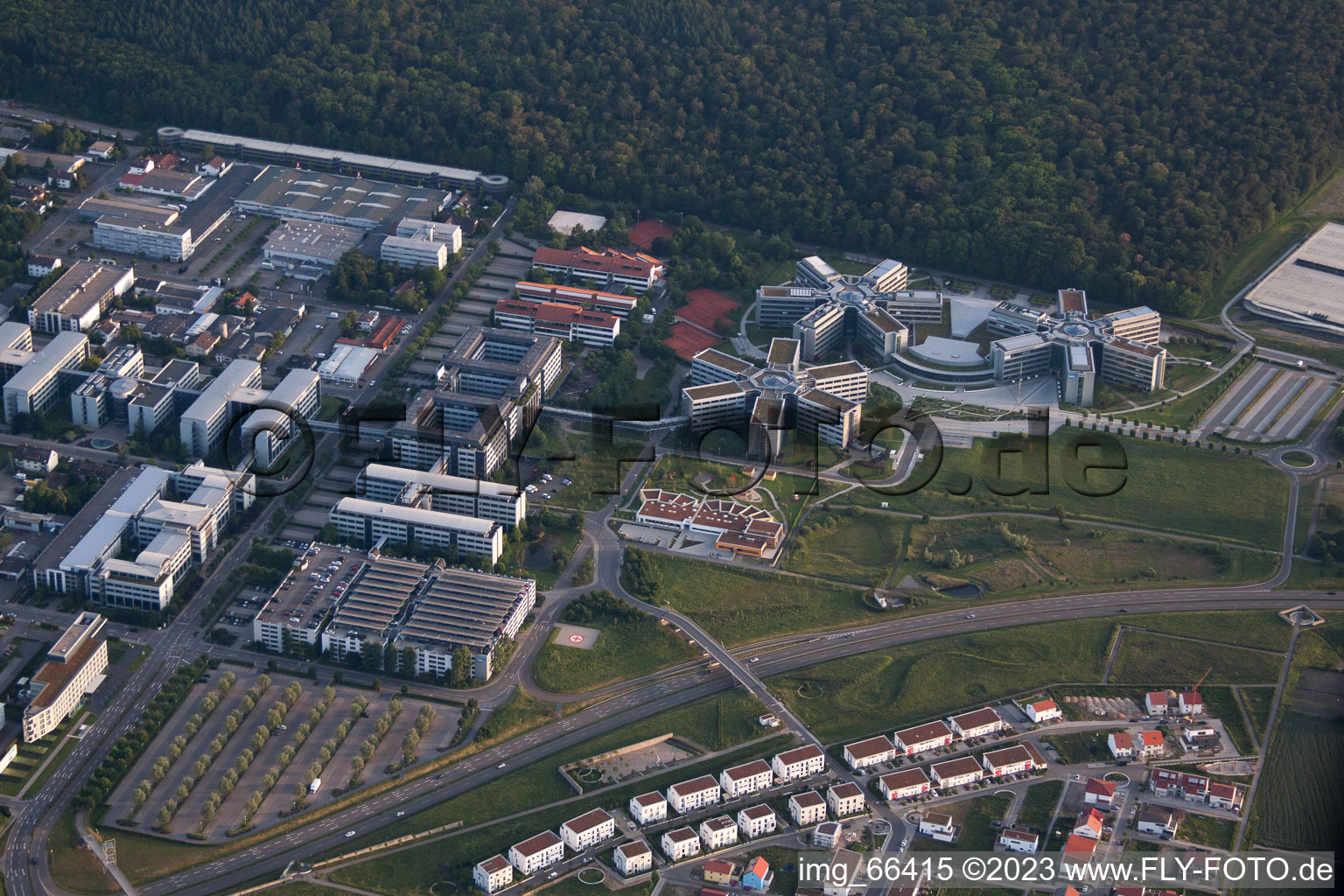 Luftbild von Walldorf im Bundesland Baden-Württemberg, Deutschland