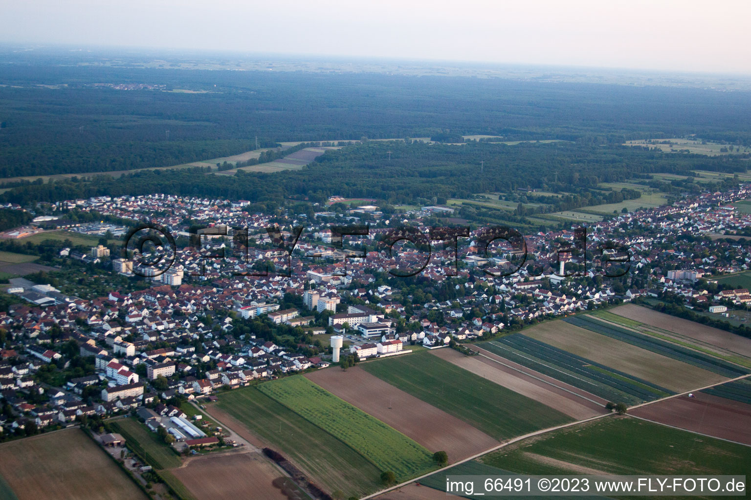 Luftbild von Kandel von Nordosten im Bundesland Rheinland-Pfalz, Deutschland