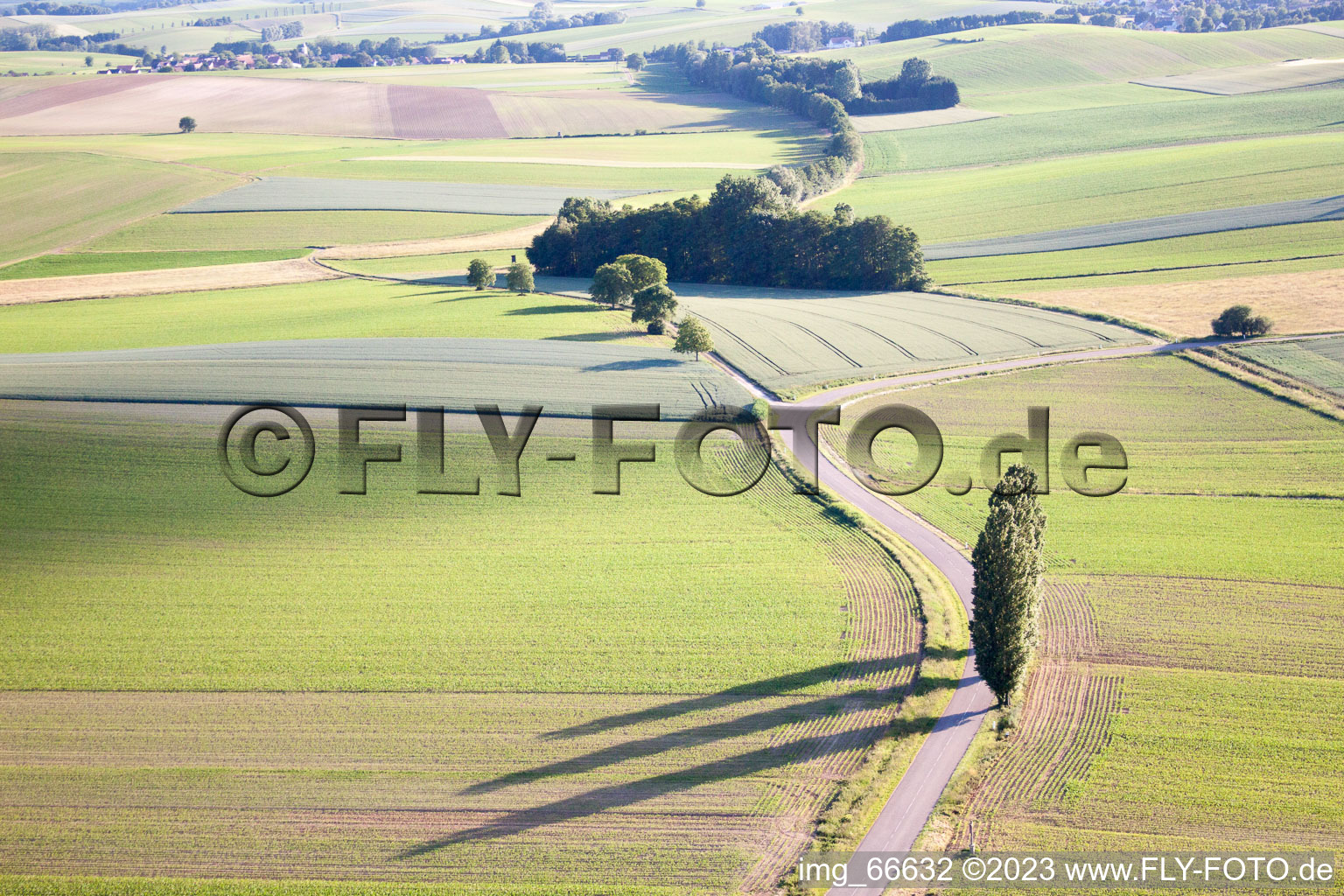 Oberlauterbach im Bundesland Bas-Rhin, Frankreich aus der Vogelperspektive