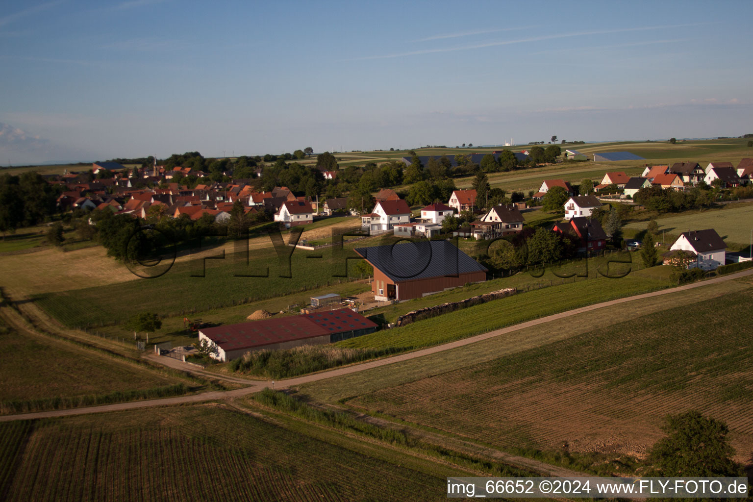 Siegen im Bundesland Bas-Rhin, Frankreich von oben