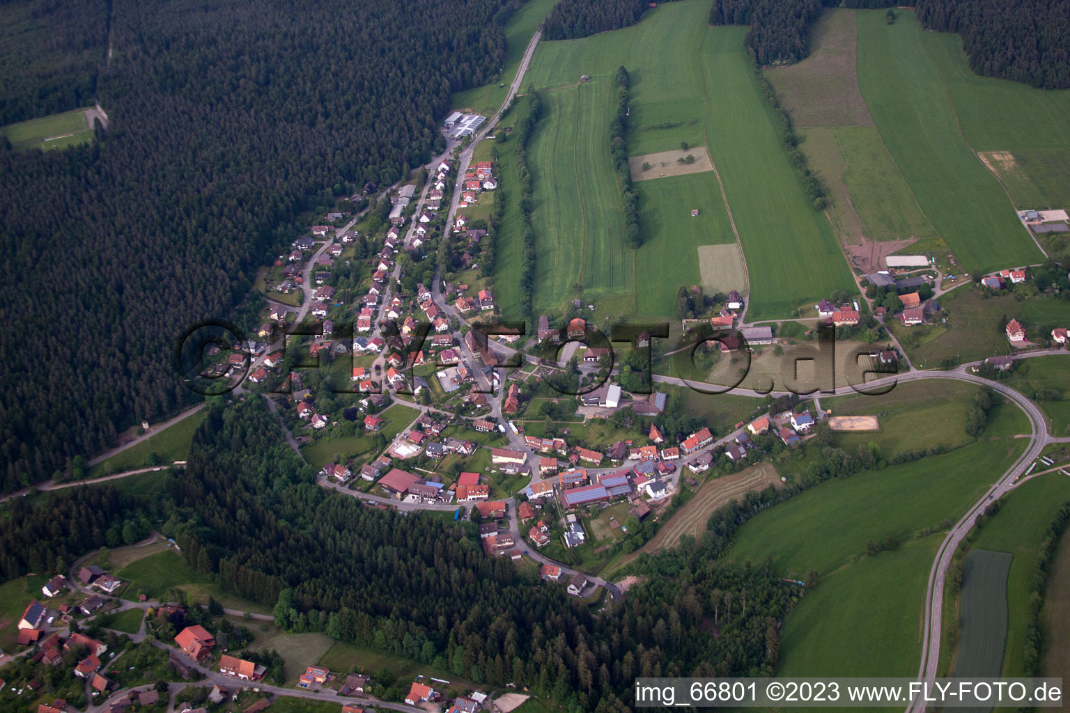 Luftbild von Würzbach im Bundesland Baden-Württemberg, Deutschland