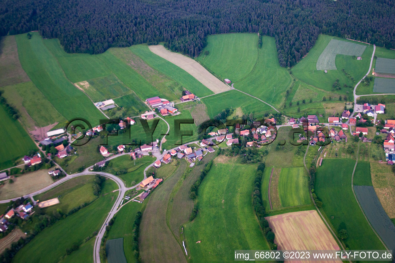 Luftaufnahme von Würzbach im Bundesland Baden-Württemberg, Deutschland