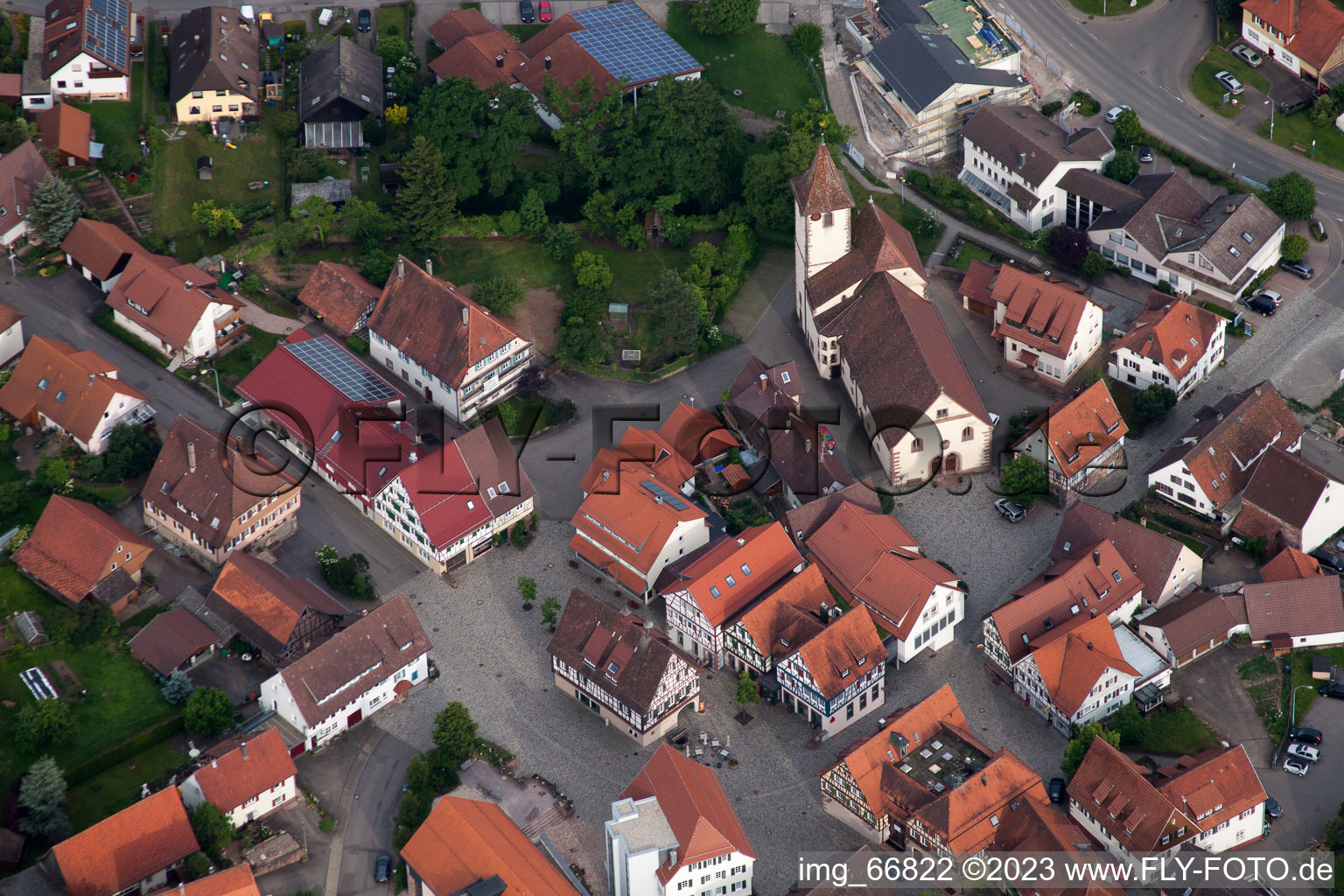 Luftbild von Neubulach im Bundesland Baden-Württemberg, Deutschland