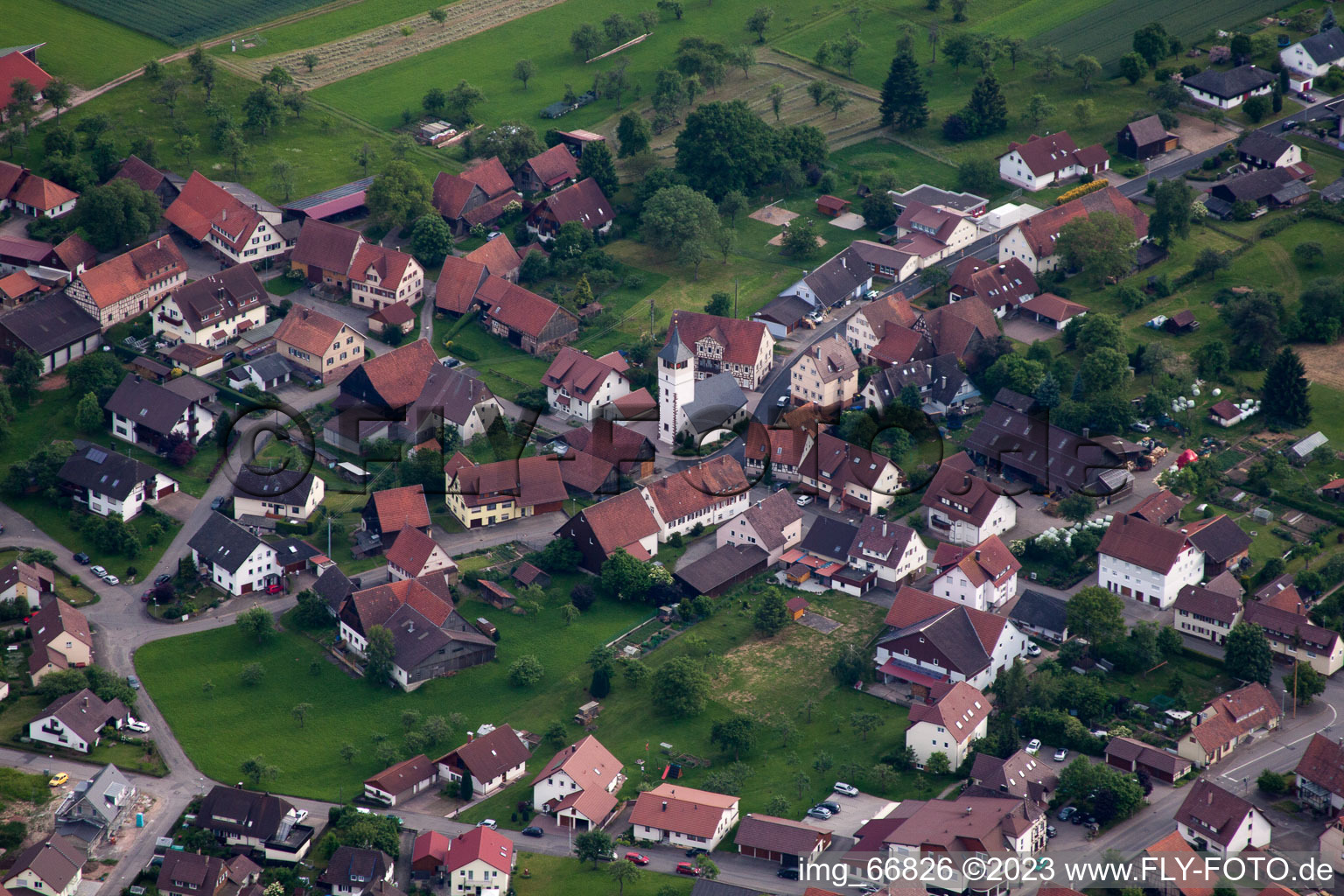 Luftaufnahme von Neubulach im Bundesland Baden-Württemberg, Deutschland