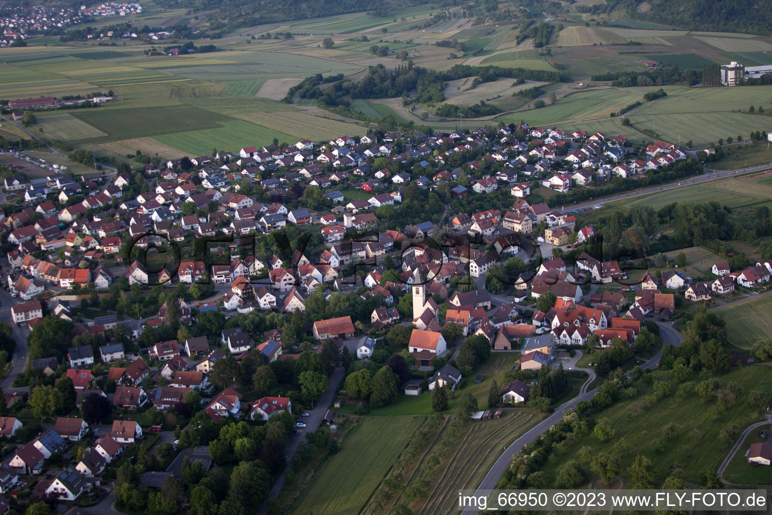 Poltringen im Bundesland Baden-Württemberg, Deutschland aus der Luft