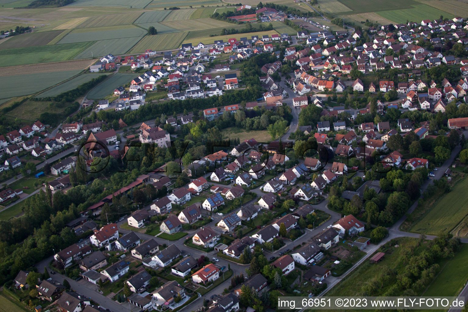 Poltringen im Bundesland Baden-Württemberg, Deutschland von oben gesehen