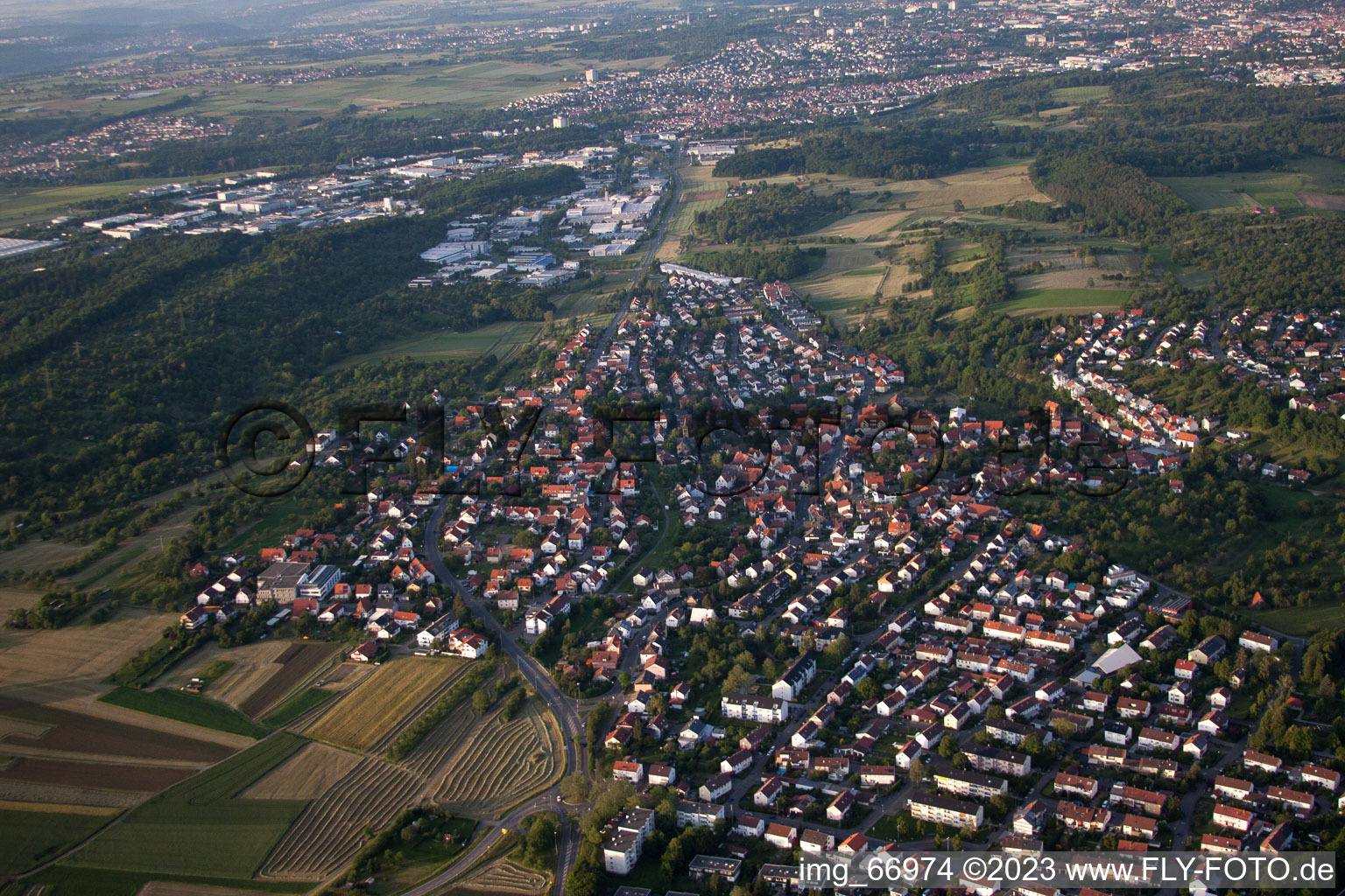 Luftbild von Ohmenhausen im Bundesland Baden-Württemberg, Deutschland