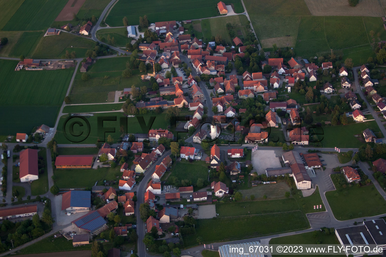 Luftbild von Ödenwaldstetten im Bundesland Baden-Württemberg, Deutschland