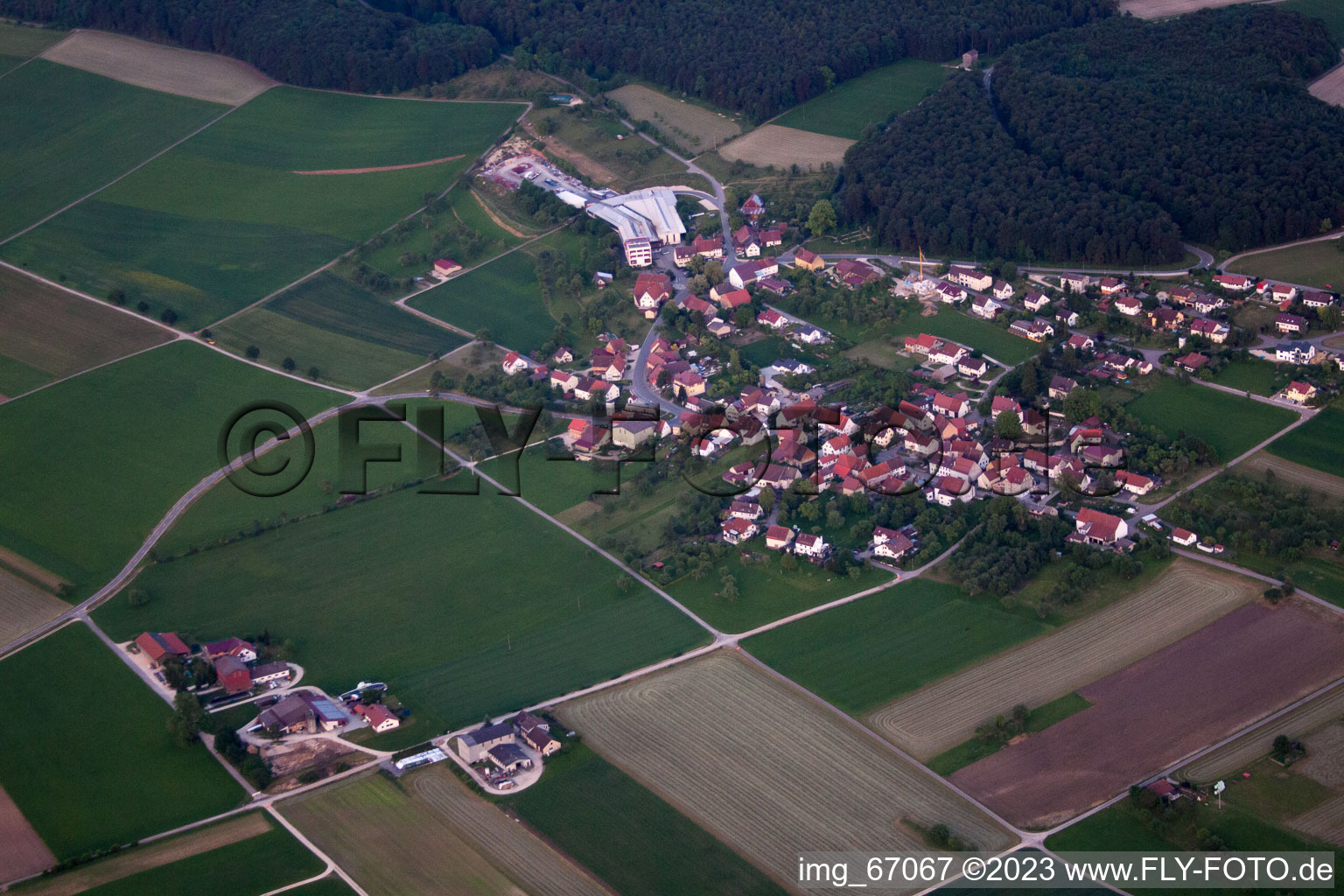 Luftbild von Ehingen, Schlechtenfeld im Bundesland Baden-Württemberg, Deutschland