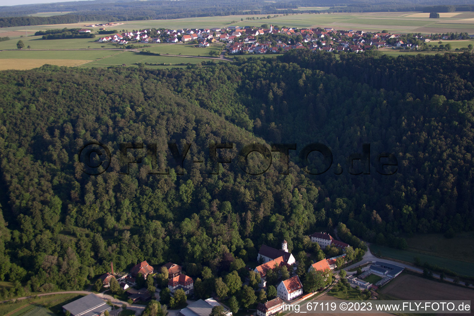 Luftbild von Schelklingen im Bundesland Baden-Württemberg, Deutschland