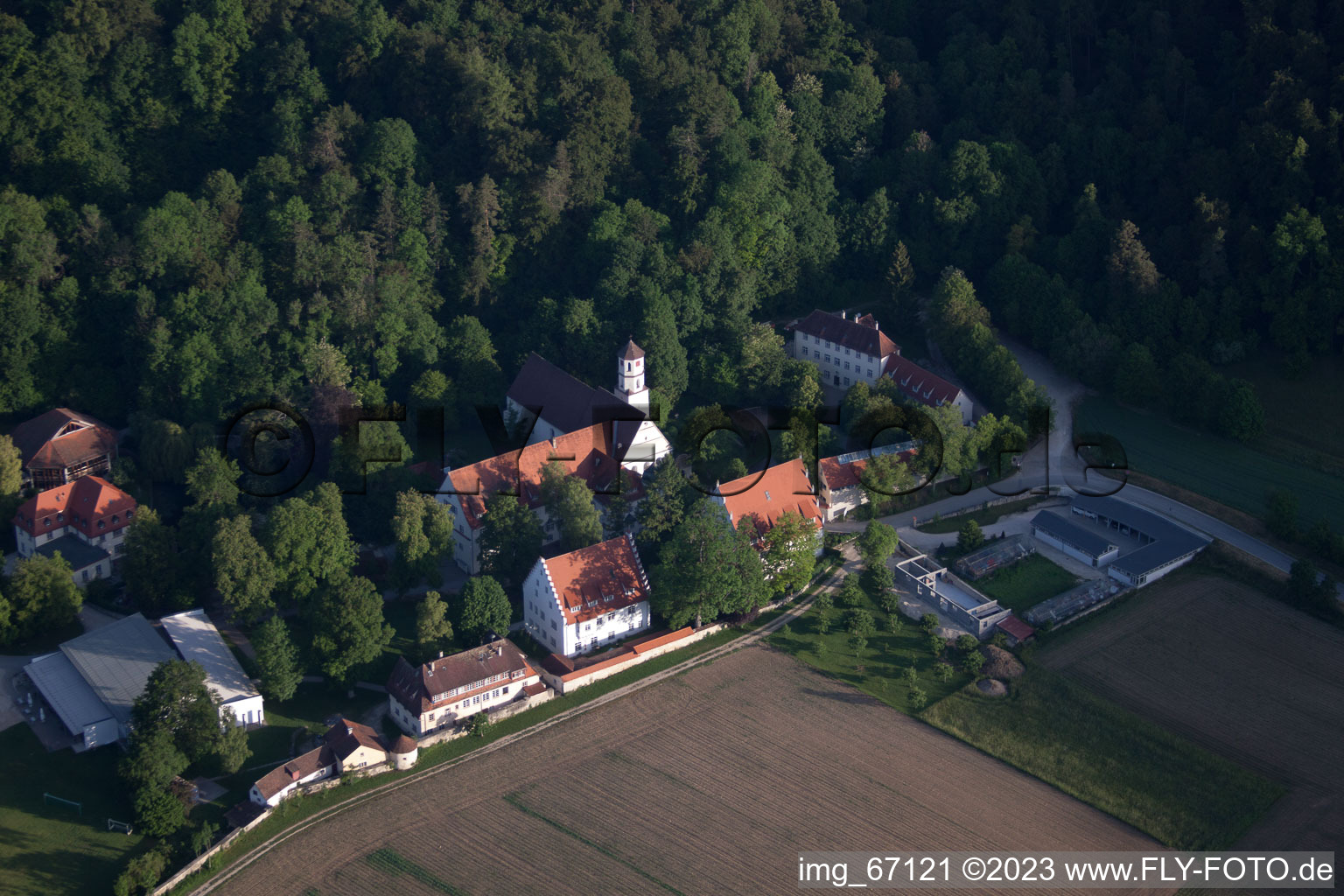 Luftaufnahme von Schelklingen im Bundesland Baden-Württemberg, Deutschland