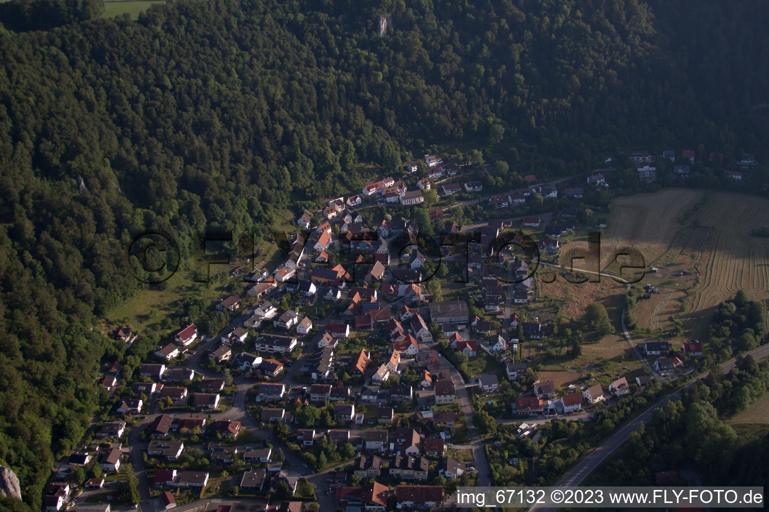 Luftaufnahme von Blaubeuren-Weiler im Bundesland Baden-Württemberg, Deutschland