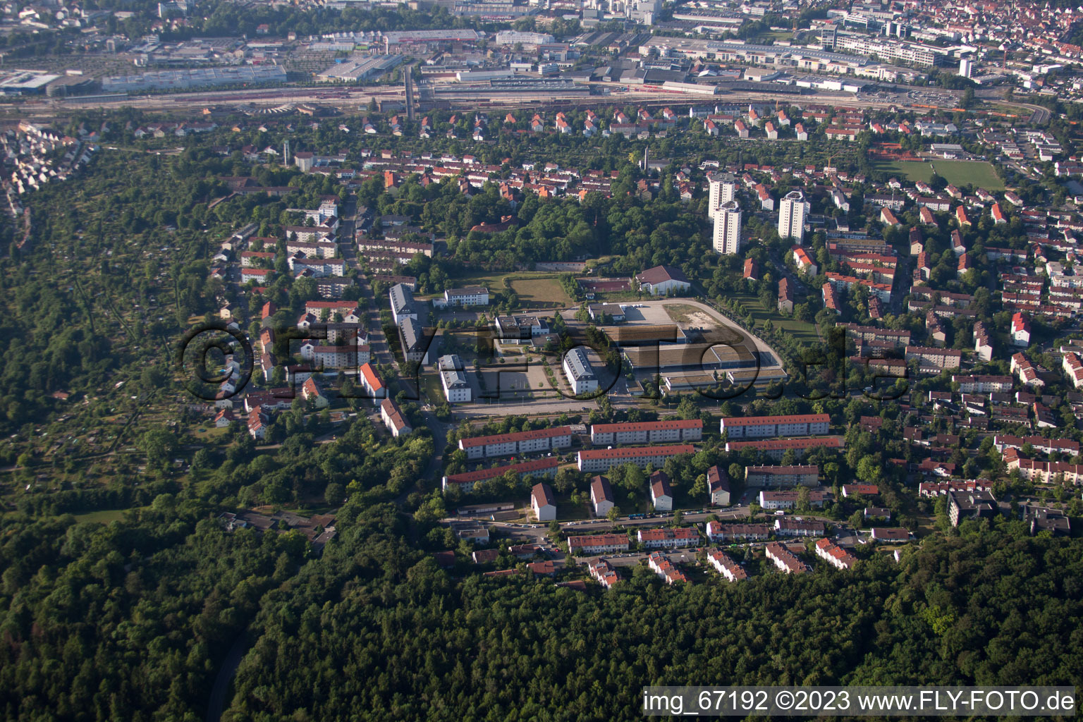 Luftbild von Lehr im Bundesland Baden-Württemberg, Deutschland